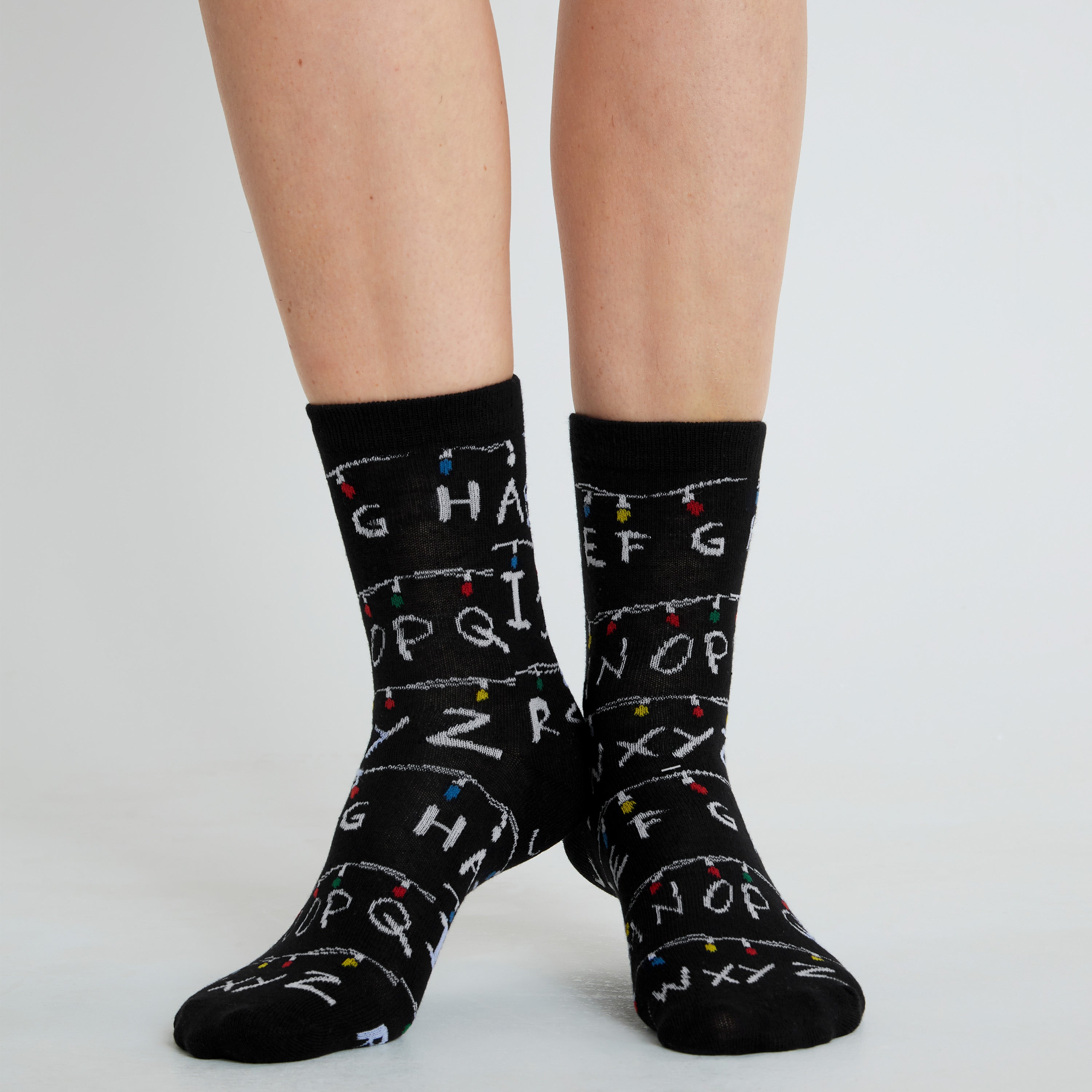 stranger-things-chaussettes-femme-lot-de-5-socquettes-coton image 5