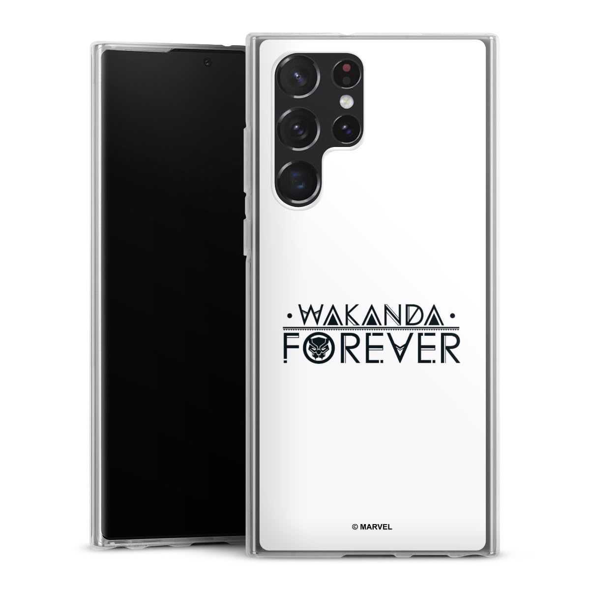 marvel-wakanda-forever-coque-samsung-s22-ultra-black-panther-silicone image 1
