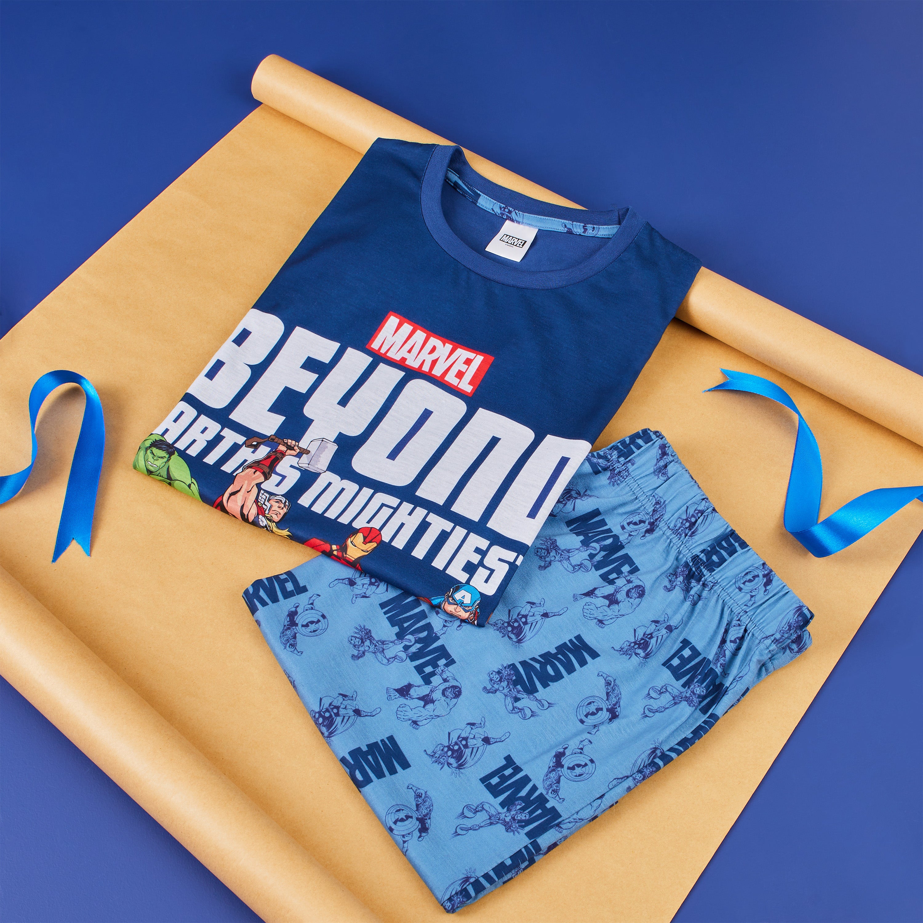 marvel-avengers-pyjama-homme-short-coton-m-3xl image 2