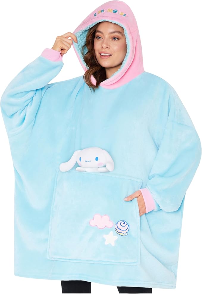 hello-kitty-sweat-plaid-capuche-oversize-peluche image 5