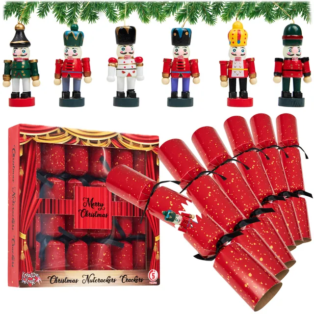 kreativekraft-crackers-no-l-lot-6-casse-noisette-rouge image 1