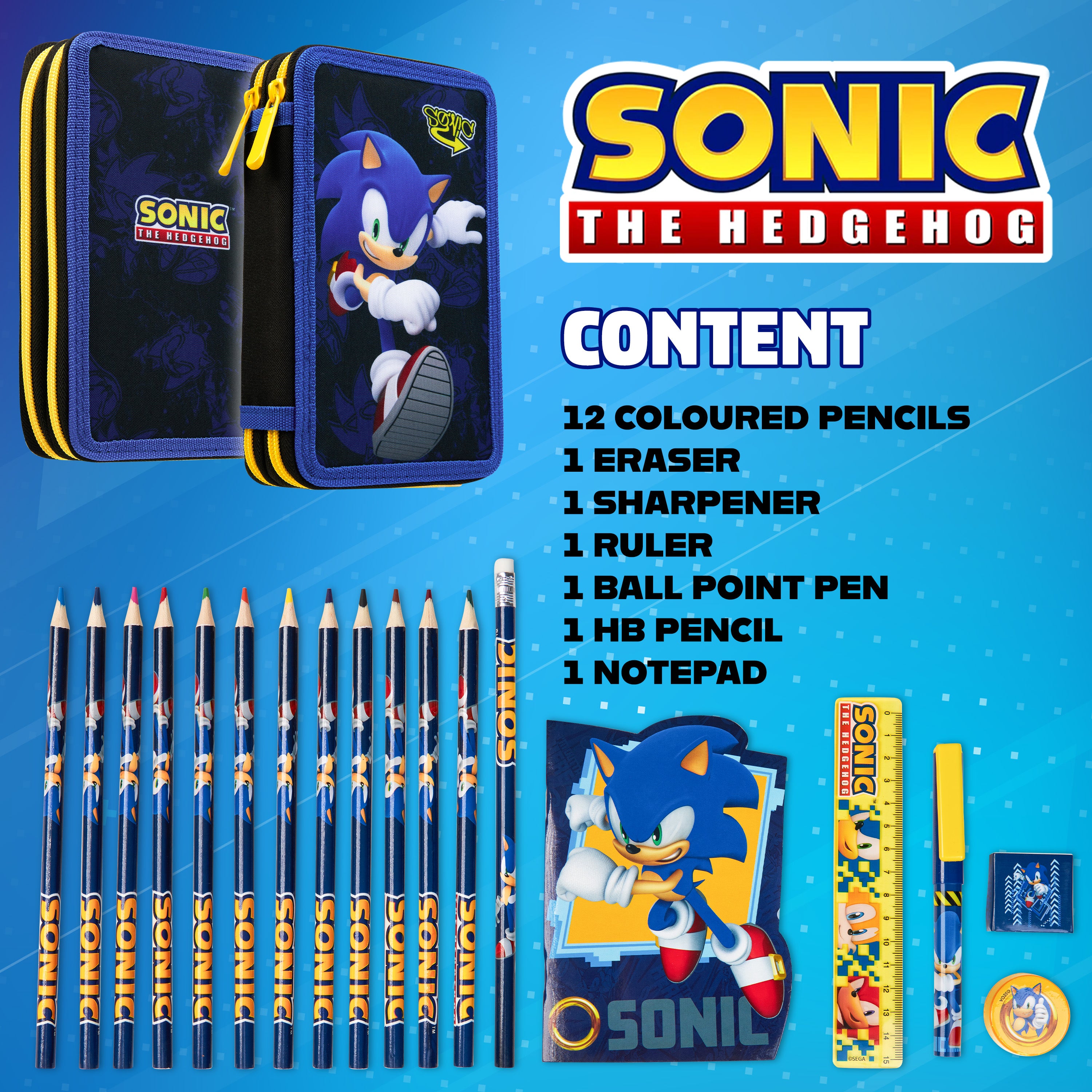 get-trend-school-trousse-sonic-garnie-2-compartiments image 6