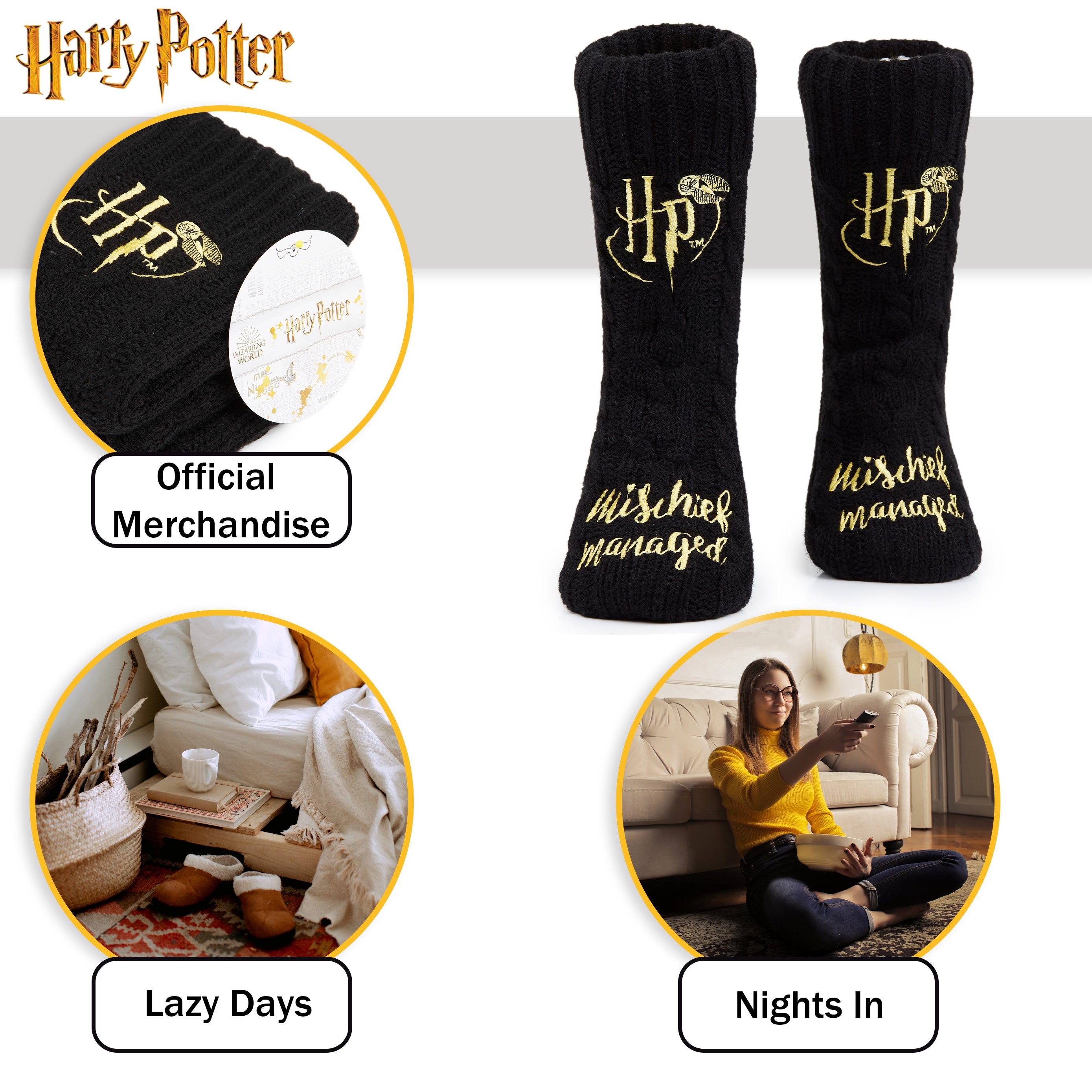 get-trend-harry-potter-chaussettes-pilou-femme-antid-rapantes image 3