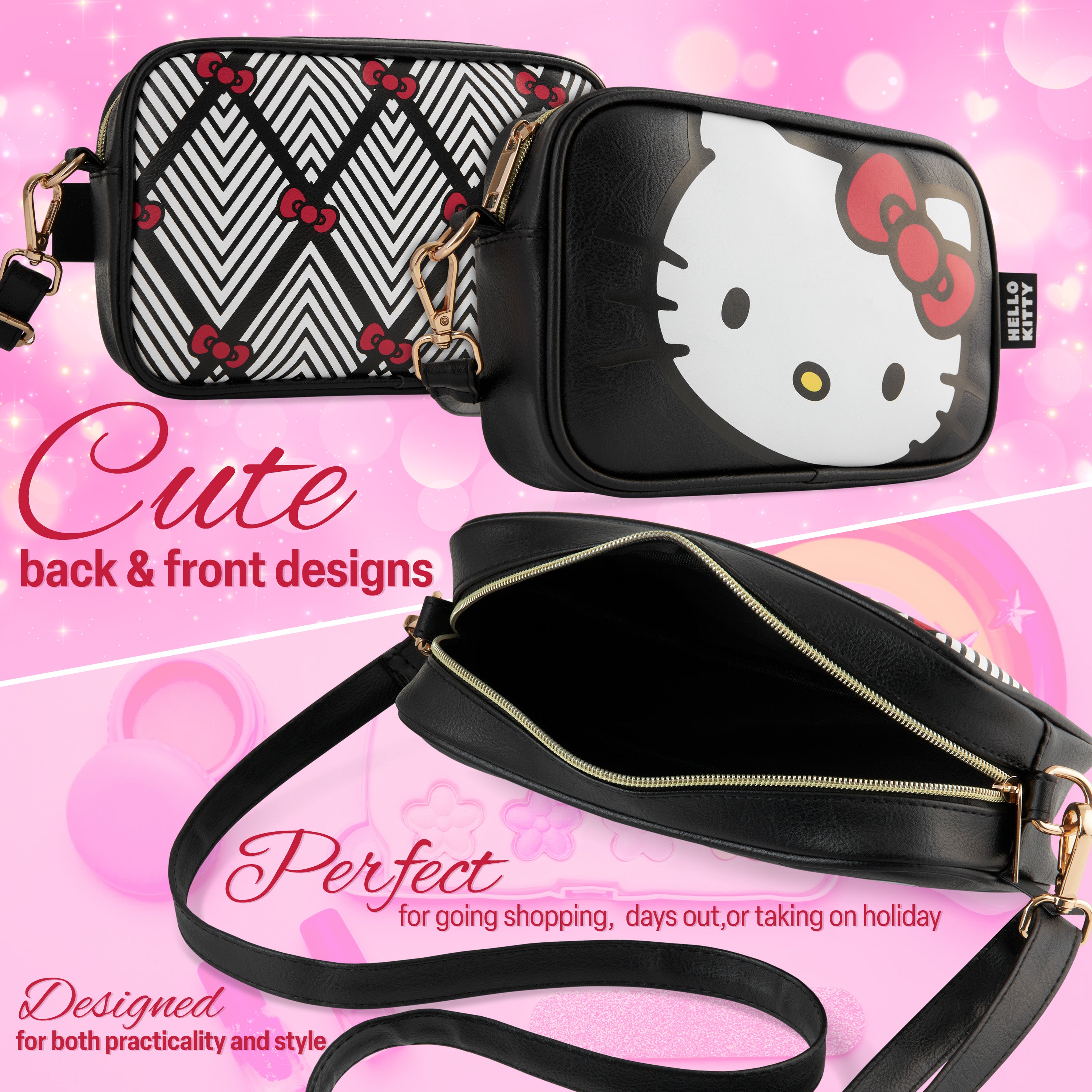 hello-kitty-sac-fille-bandouli-re-zipp-poche-int-rieure image 4