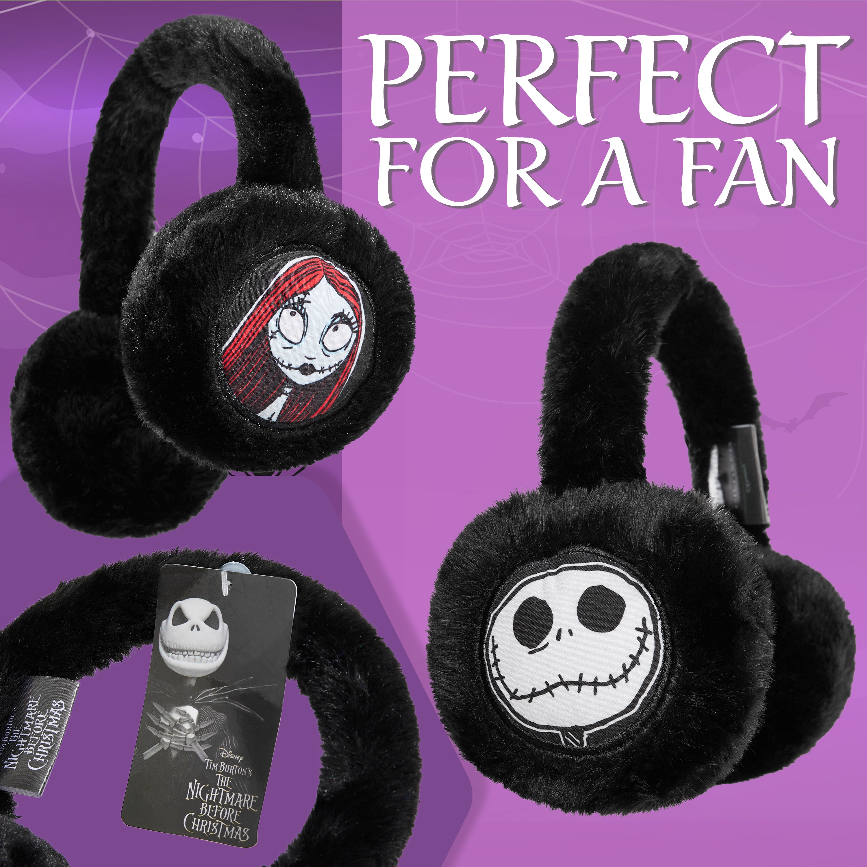 disney-l-trange-no-l-cache-oreilles-fille-peluche-jack-skellington image 3