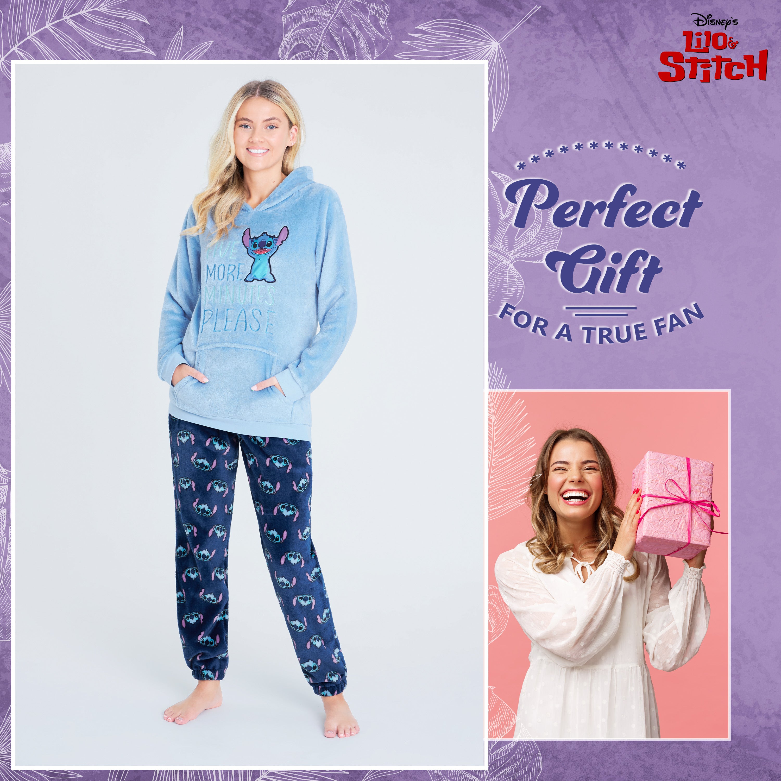 disney-pyjama-polaire-femme-eeyore-capuche-oreilles image 2