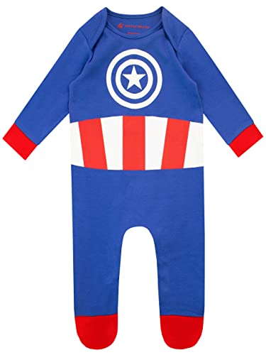 marvel-grenouill-re-b-b-captain-america-0-3-mois-coton image 3