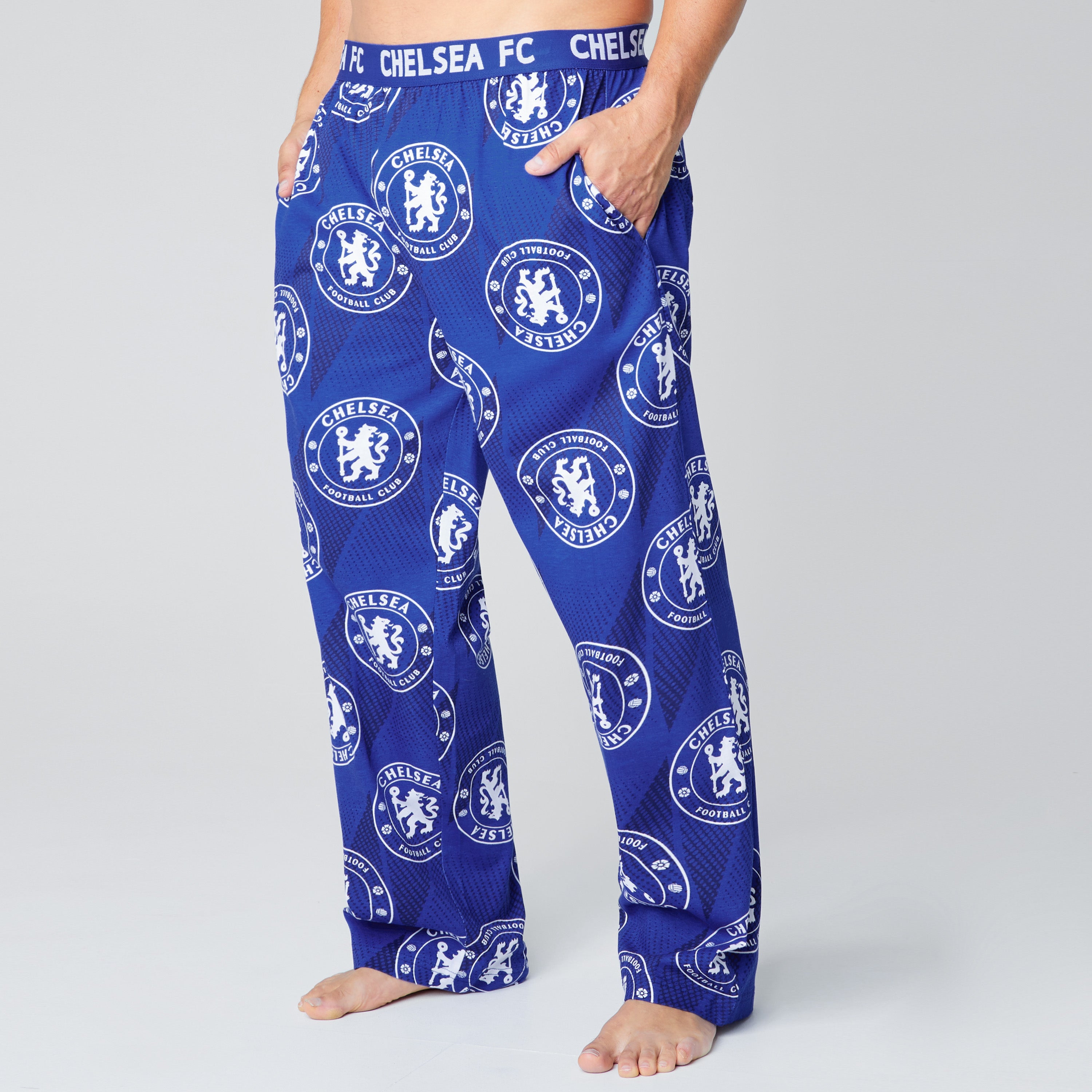 chelsea-fc-pantalon-pyjama-homme-coton-taille-s-3xl image 3