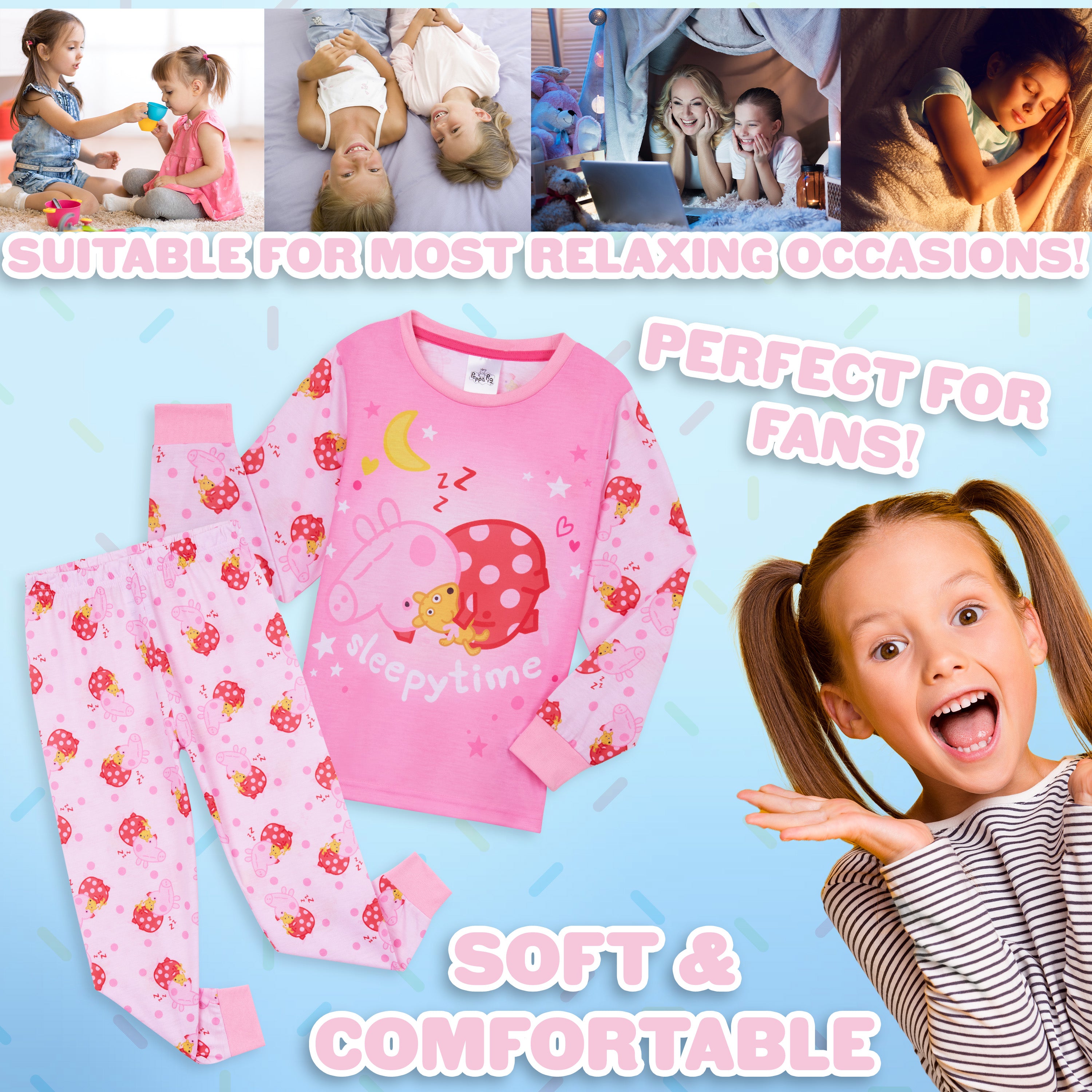 get-trend-peppa-pig-pyjama-long-fille-coton-18-mois-5-ans image 4