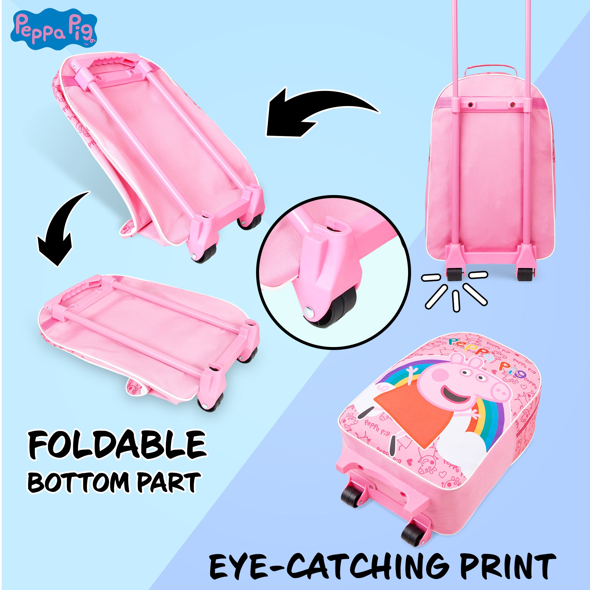 peppa-pig-valise-enfant-roulettes-fille-47cm image 4