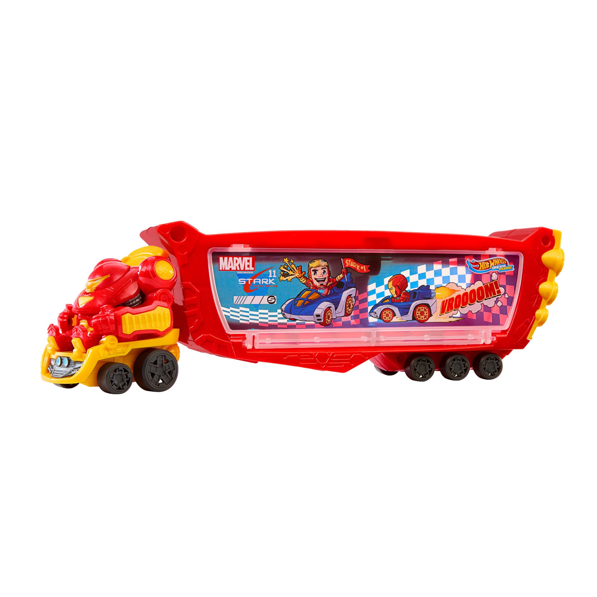 hot-wheels-racerverse-hulkbuster-camion-transporteur-10-voitures image 1