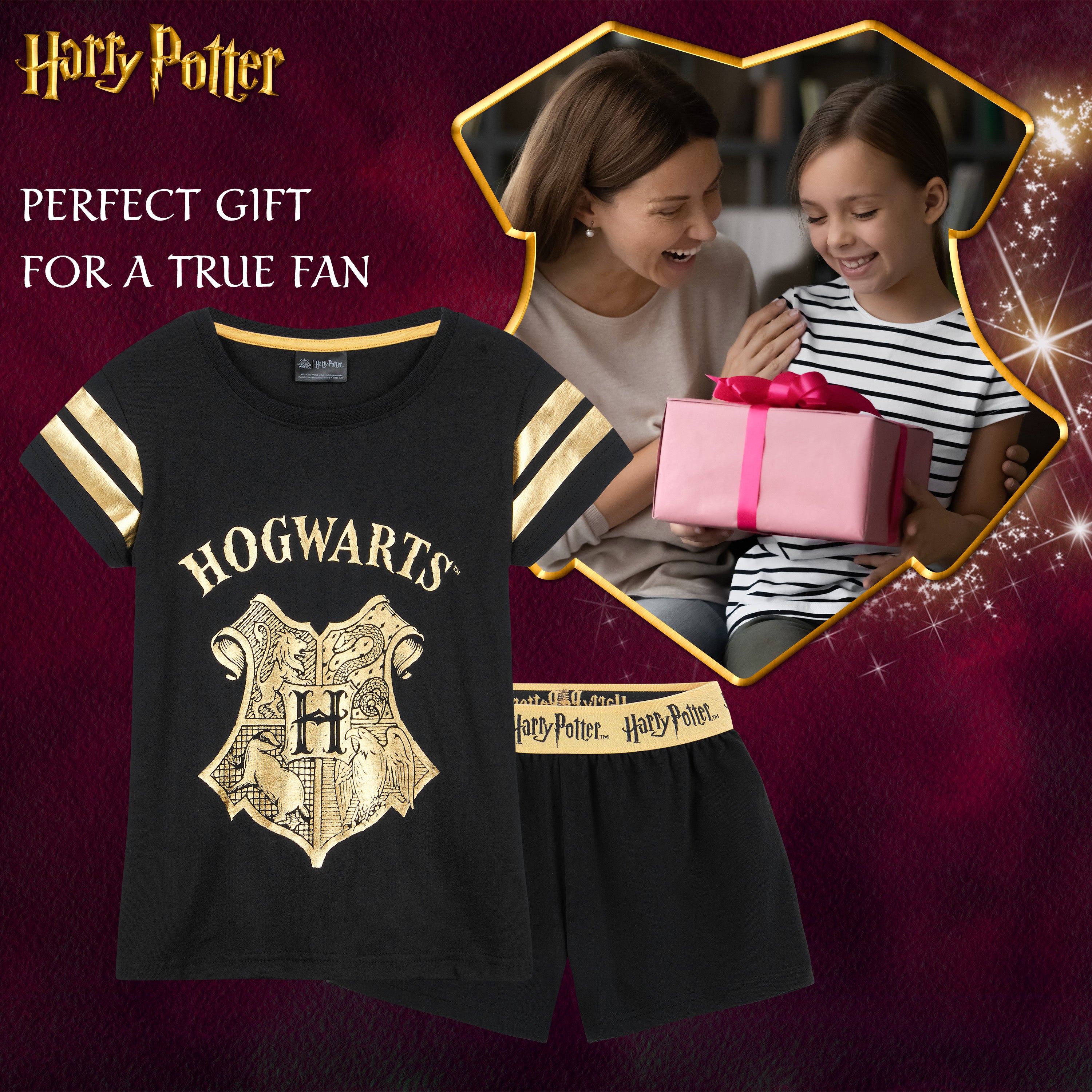 harry-potter-pyjama-court-fille-9-10-ans-coton-2-pi-ces image 4