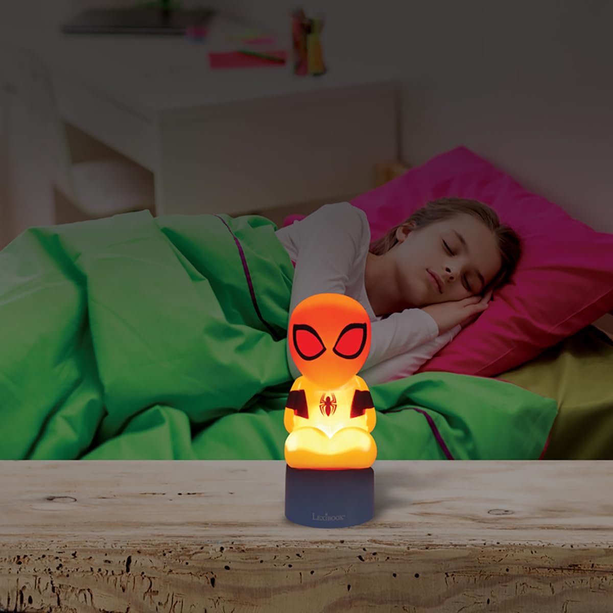 lexibook-spider-man-ns02sp-veilleuse-enceinte-bluetooth-enfant image 3