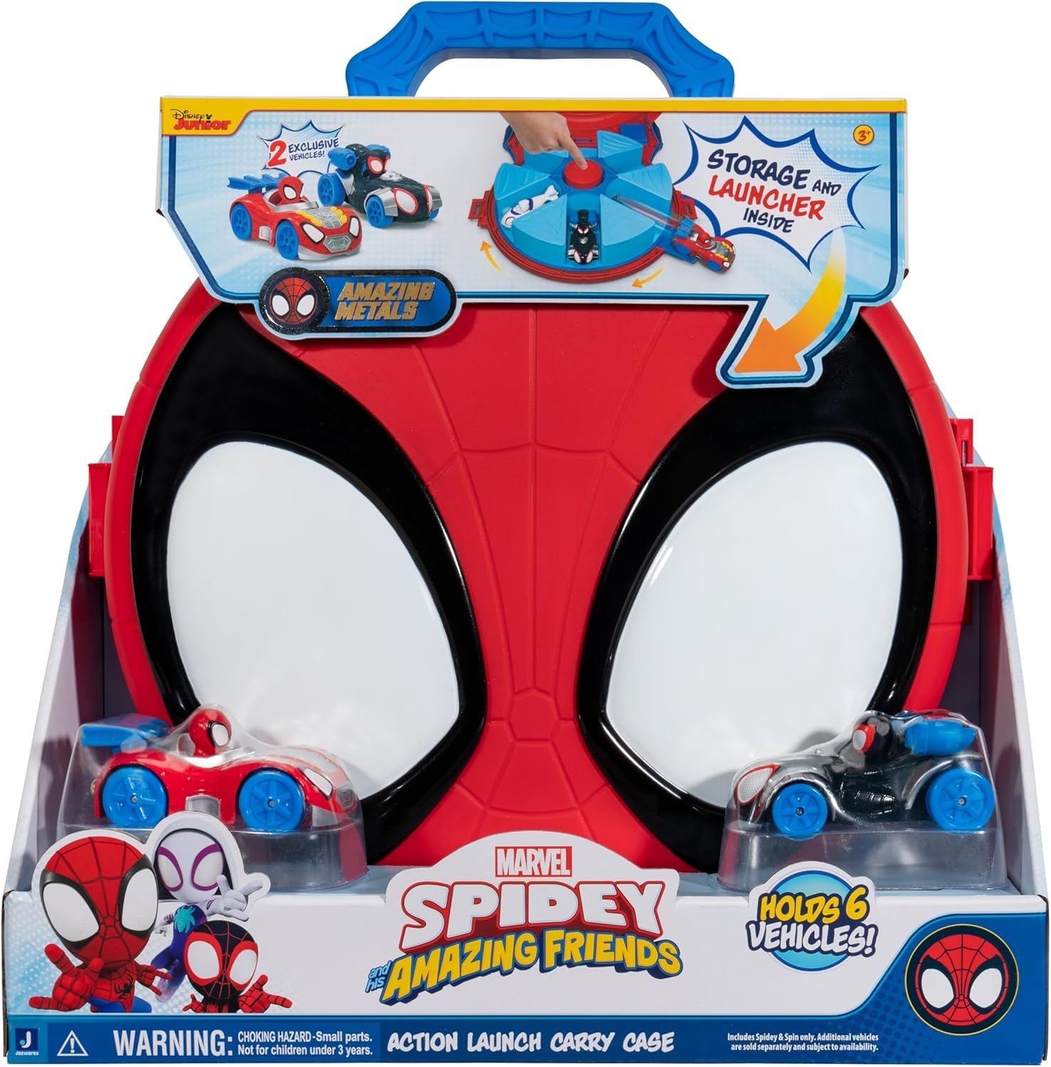 marvel-spidey-friends-mallette-lanceur-30-5-cm-2-v-hicules image 3