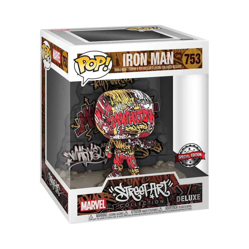 funko-pop-deluxe-iron-man-graffiti-deco-figurine-vinyle image 1