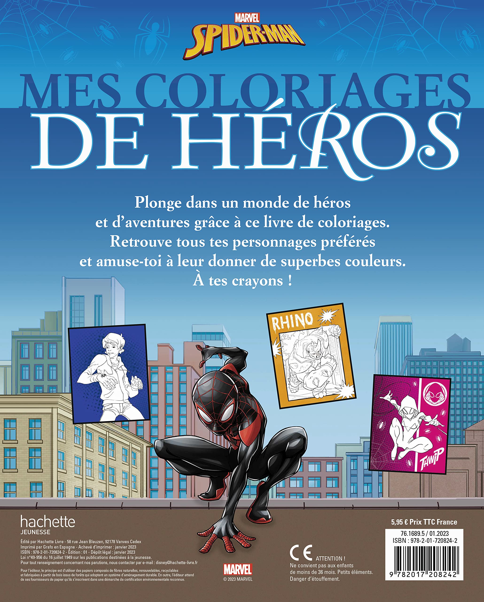 marvel-spider-man-mes-coloriages-de-h-ros-livre-enfant image 2