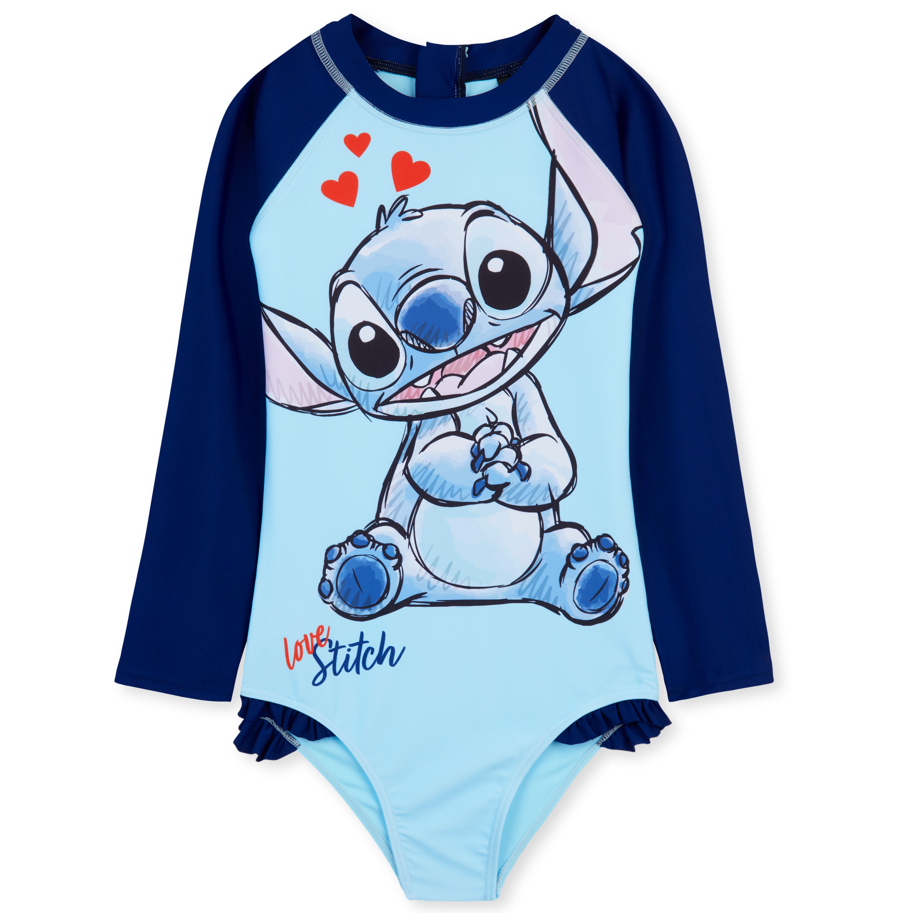 disney-maillot-de-bain-fille-1-pi-ce-stitch-7-8-ans image 1