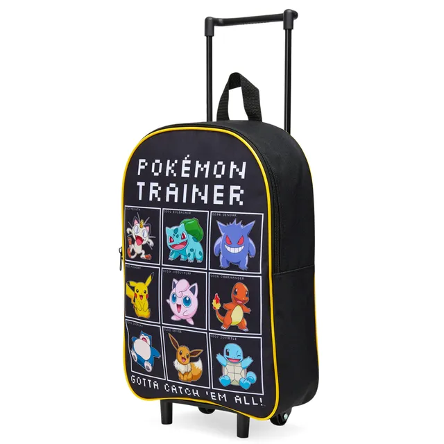 pokemon-valise-trolley-pliable-enfant-noir-39cm-10-5l image 1