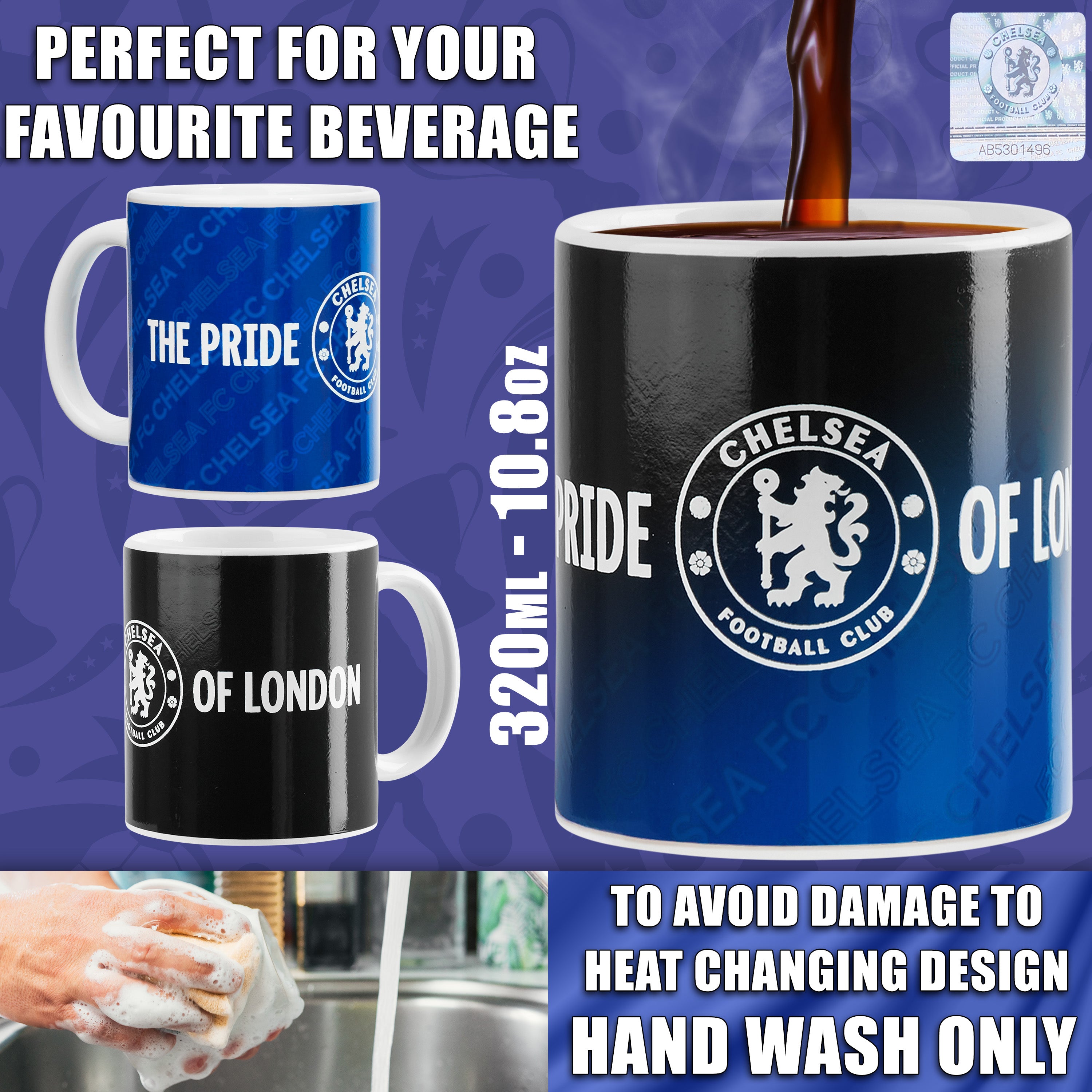 chelsea-mug-thermor-actif-c-ramique-320ml-supporter-officiel image 6