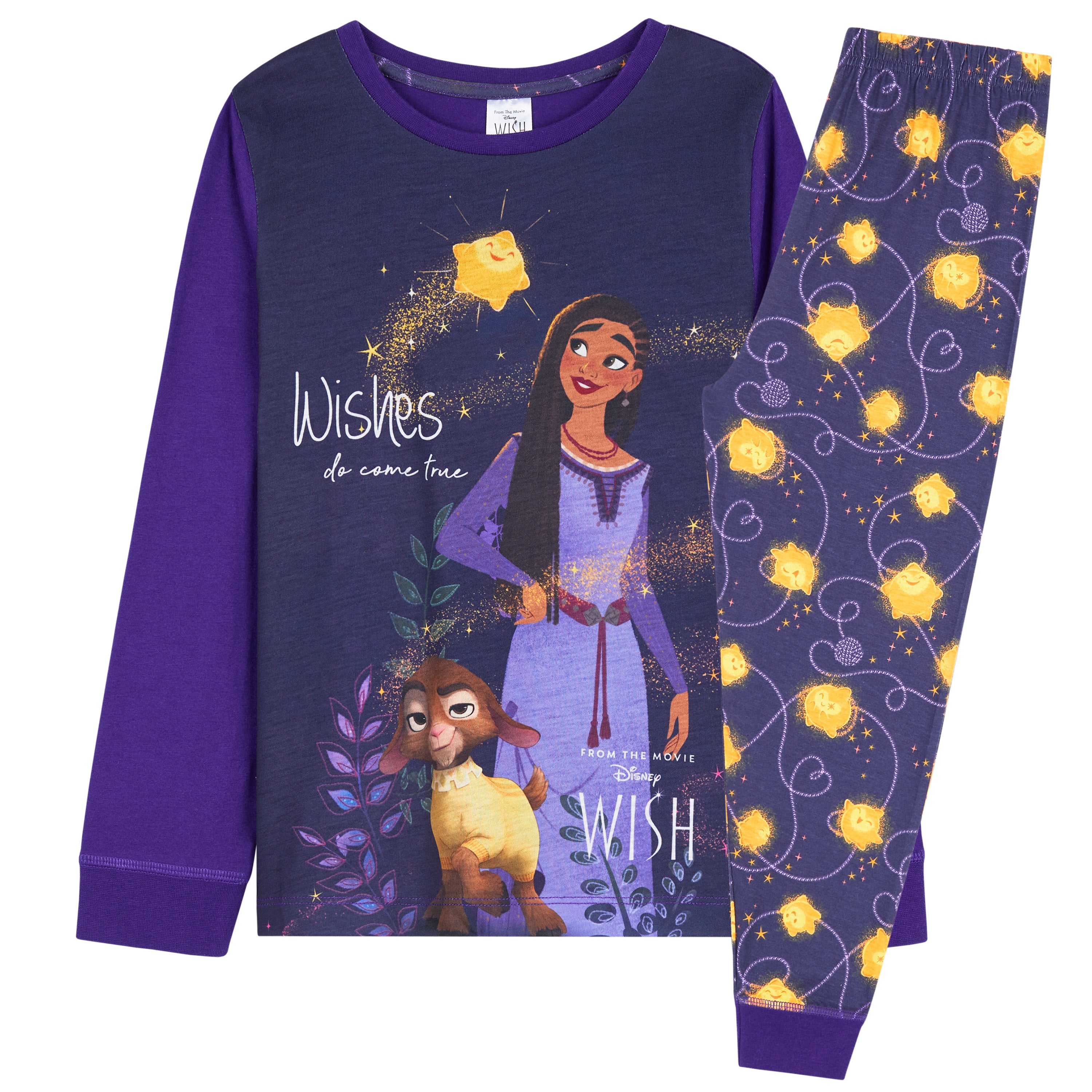 disney-wish-pyjama-fille-long-coton-2-pi-ces image 4