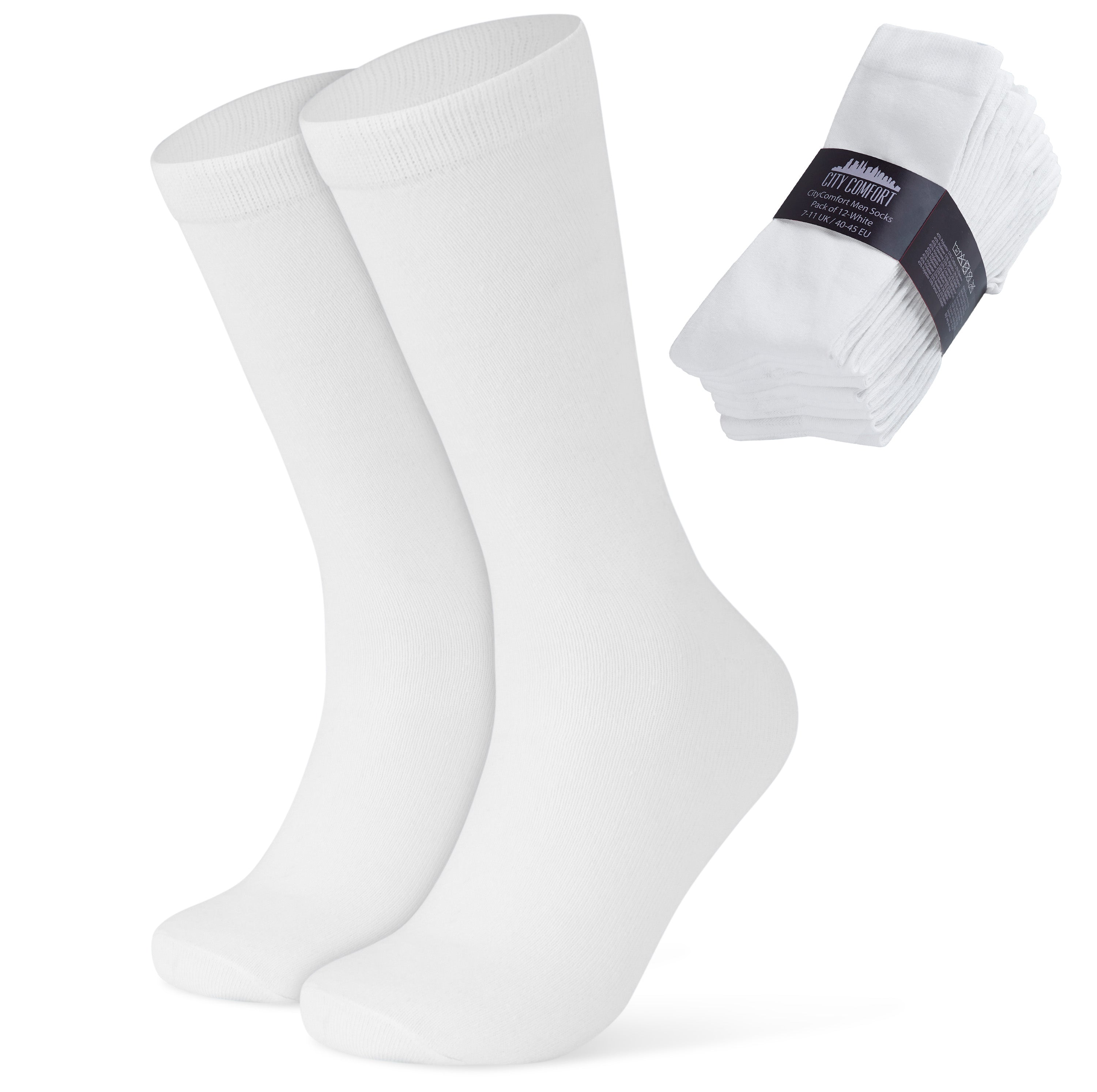 citycomfort-chaussettes-homme-coton-mi-mollet-lot-12 image 2