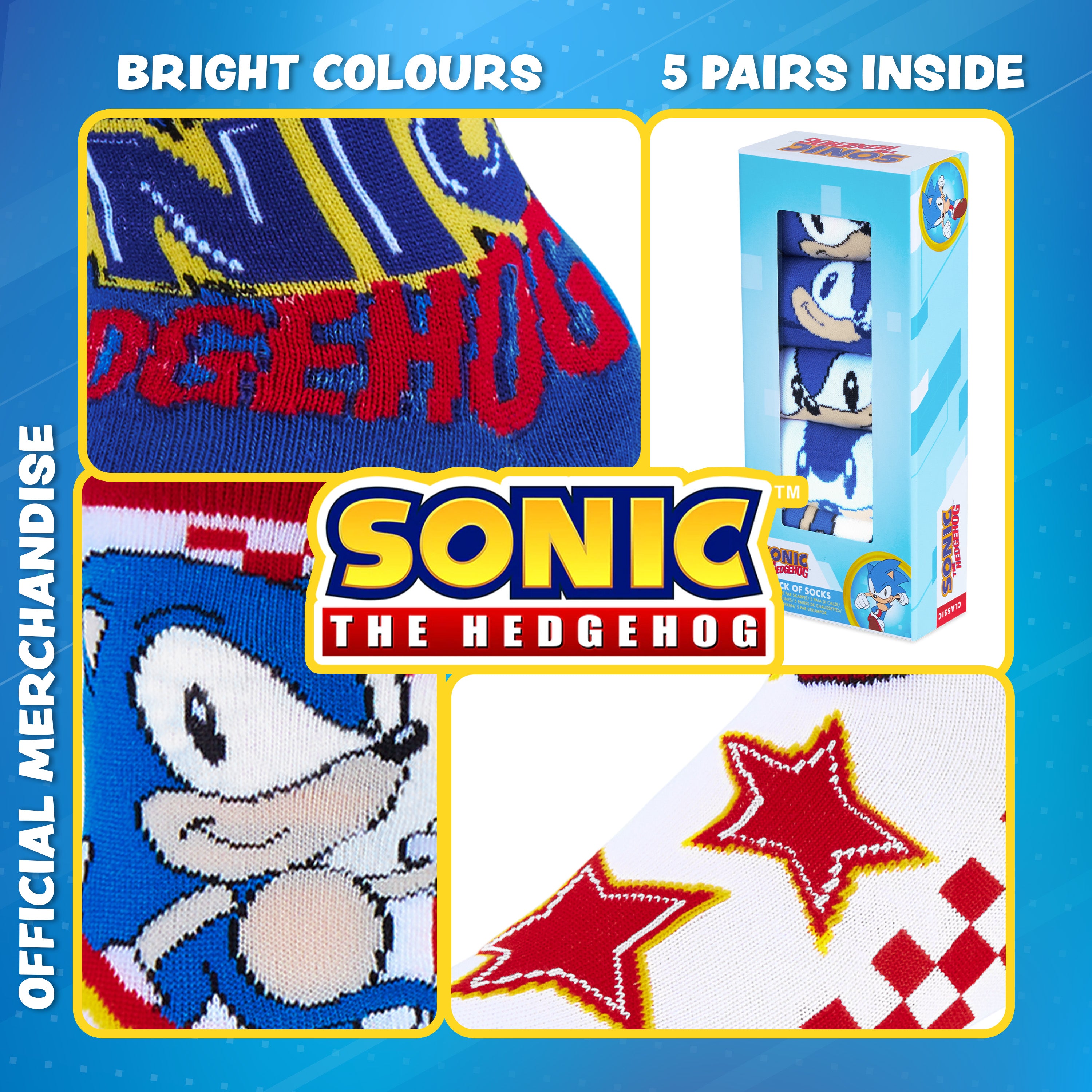 get-trend-sonic-chaussettes-gar-on-coton-lot-de-5 image 5