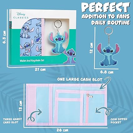 disney-stitch-portefeuille-enfant-porte-cl-s-bleu image 2
