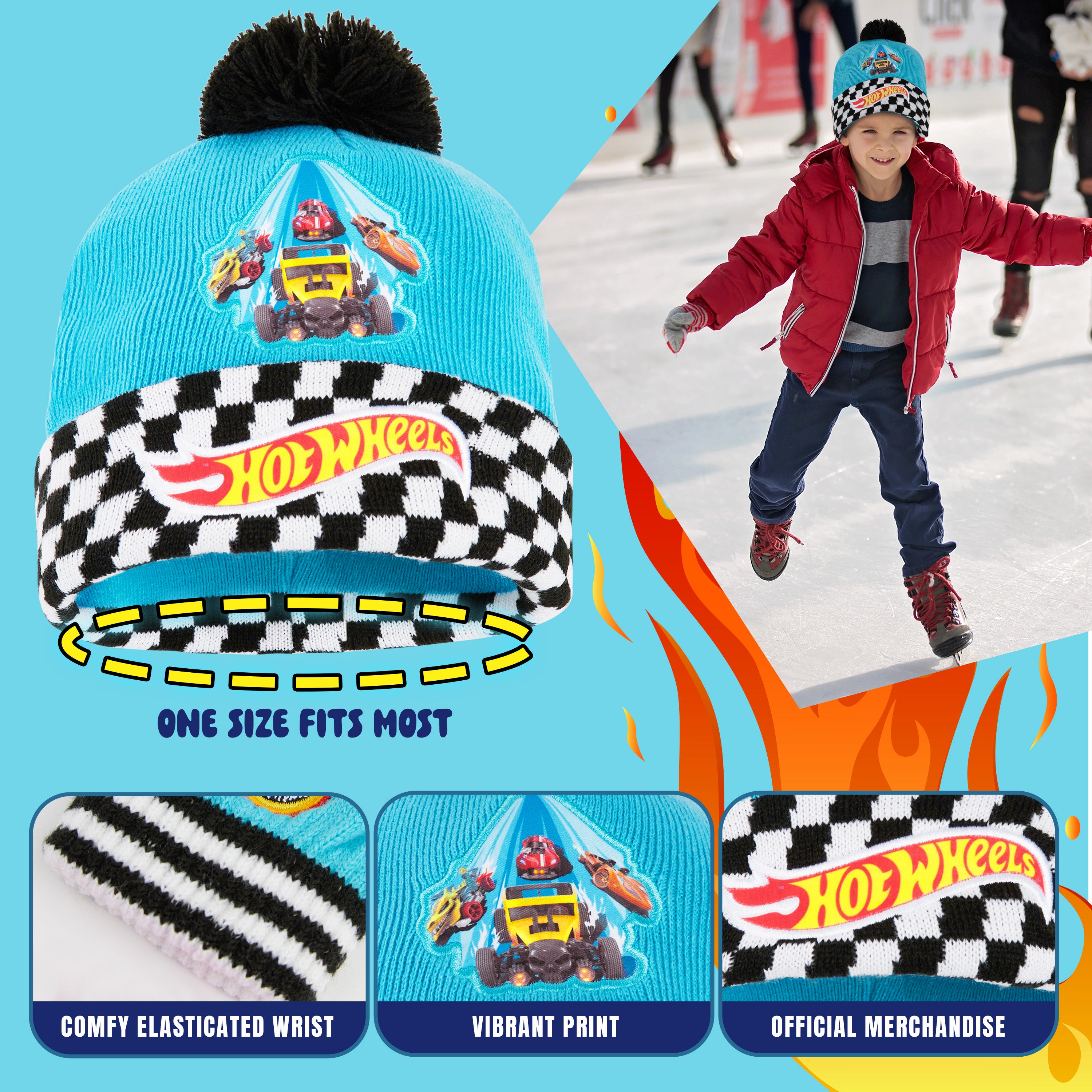 hot-wheels-ensemble-hiver-gar-on-bonnet-3-pi-ces image 5