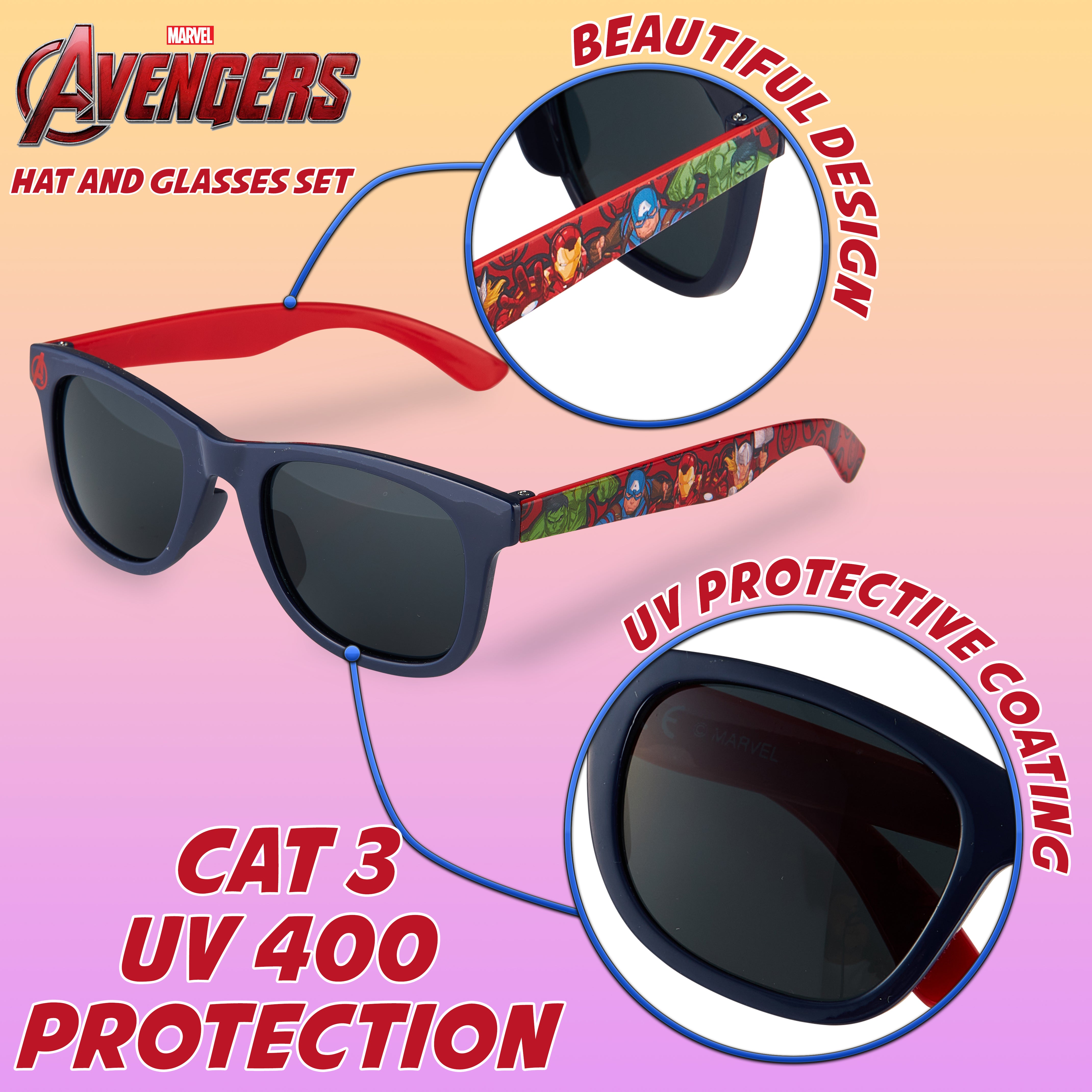 marvel-casquette-spiderman-lunettes-soleil-gar-on-set-t image 3