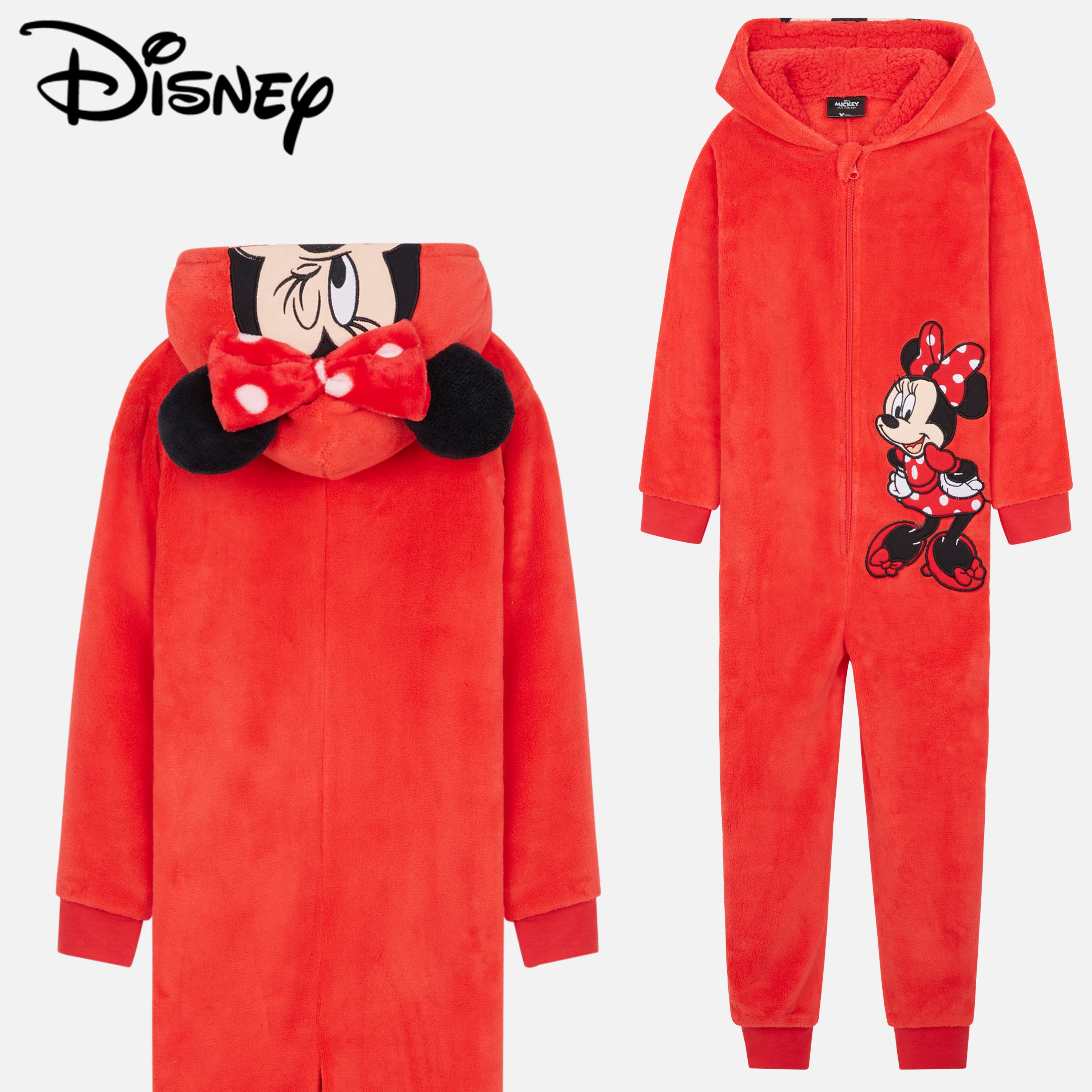 disney-minnie-combinaison-pyjama-polaire-fille-fermeture-zipp-e image 5