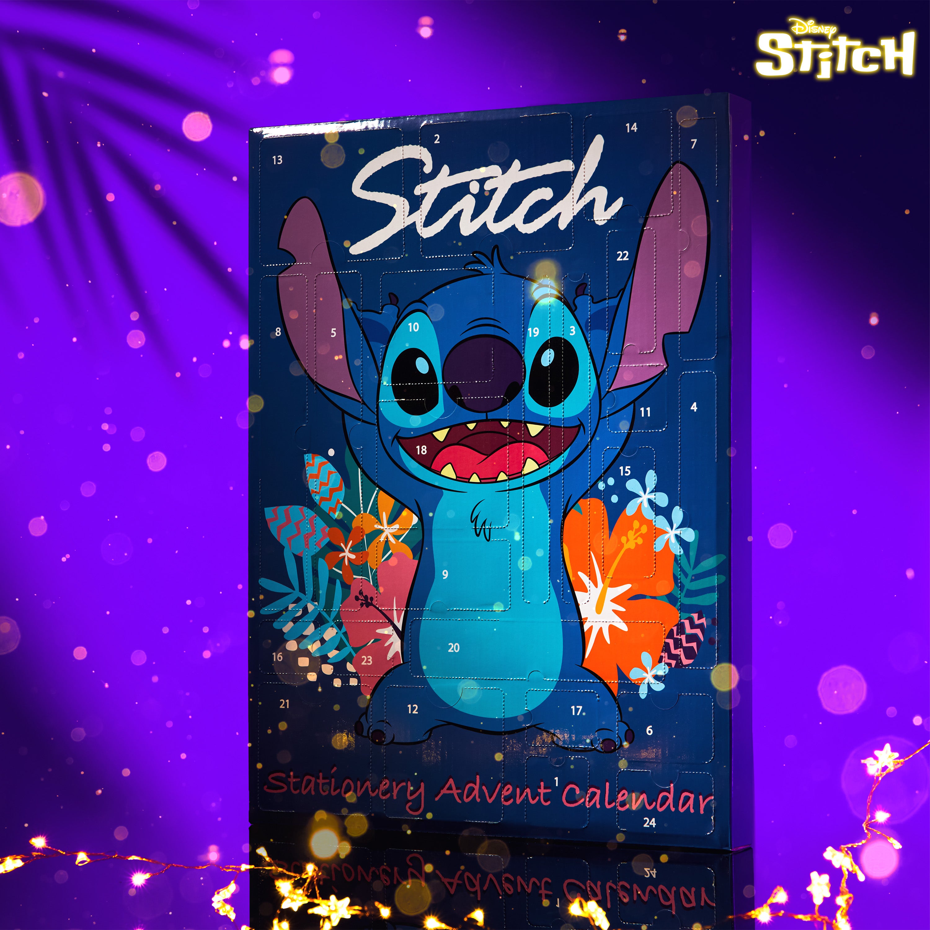 disney-stitch-calendrier-avent-papeterie-24-surprises-bleu image 2