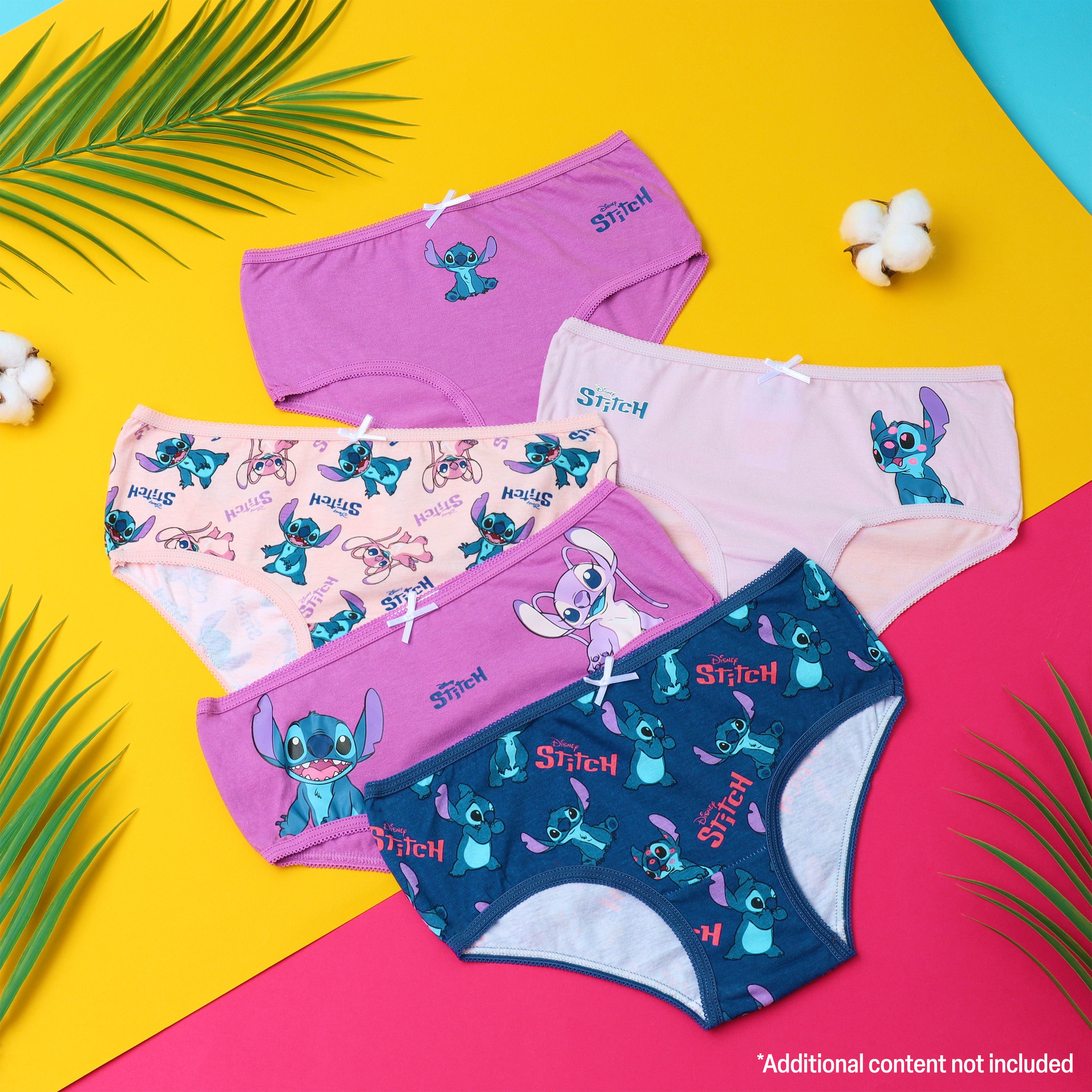stitch-culottes-fille-coton-lot-5-disney-9-10-ans image 2