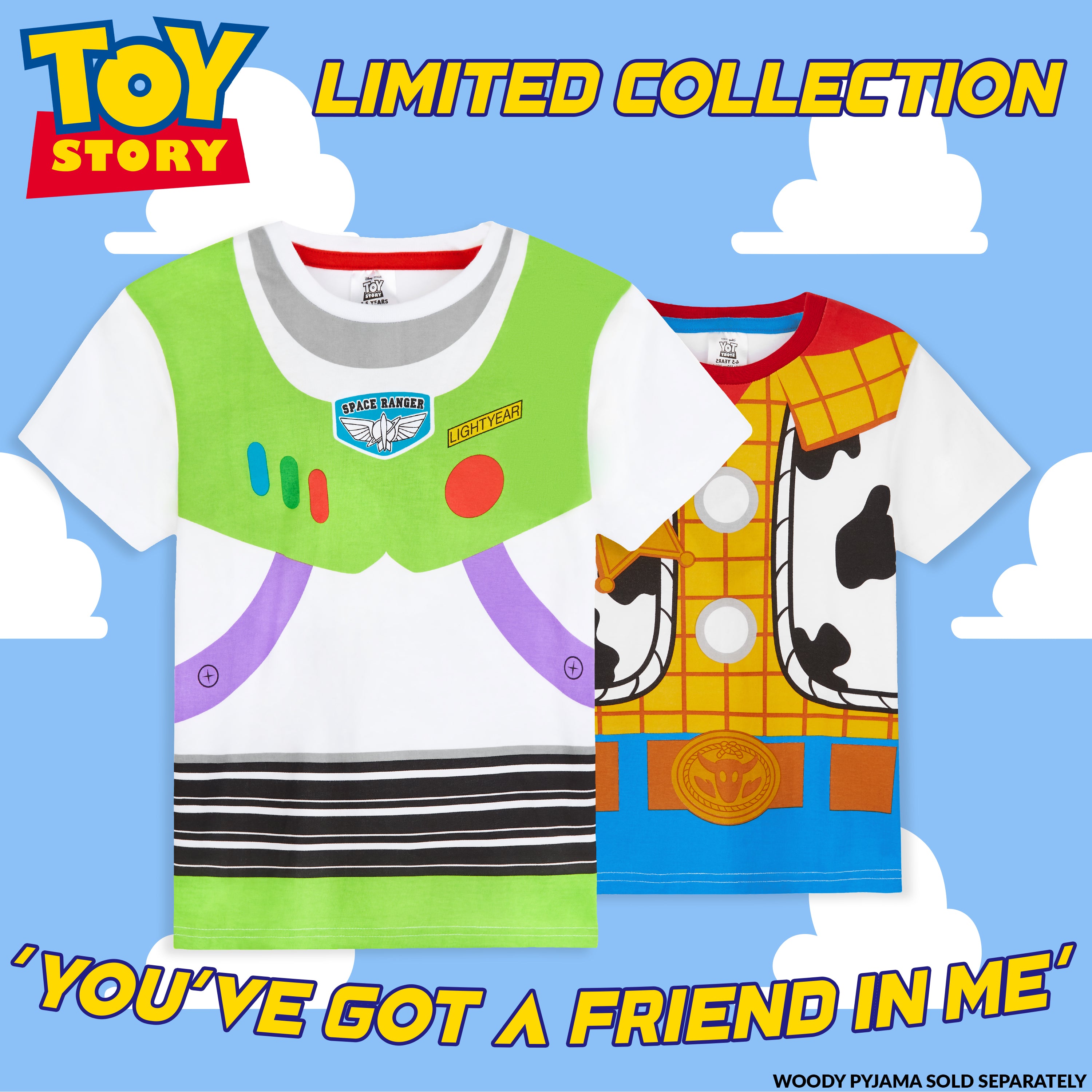 disney-toy-story-pyjama-court-gar-on-buzz-5-6-ans-coton image 6