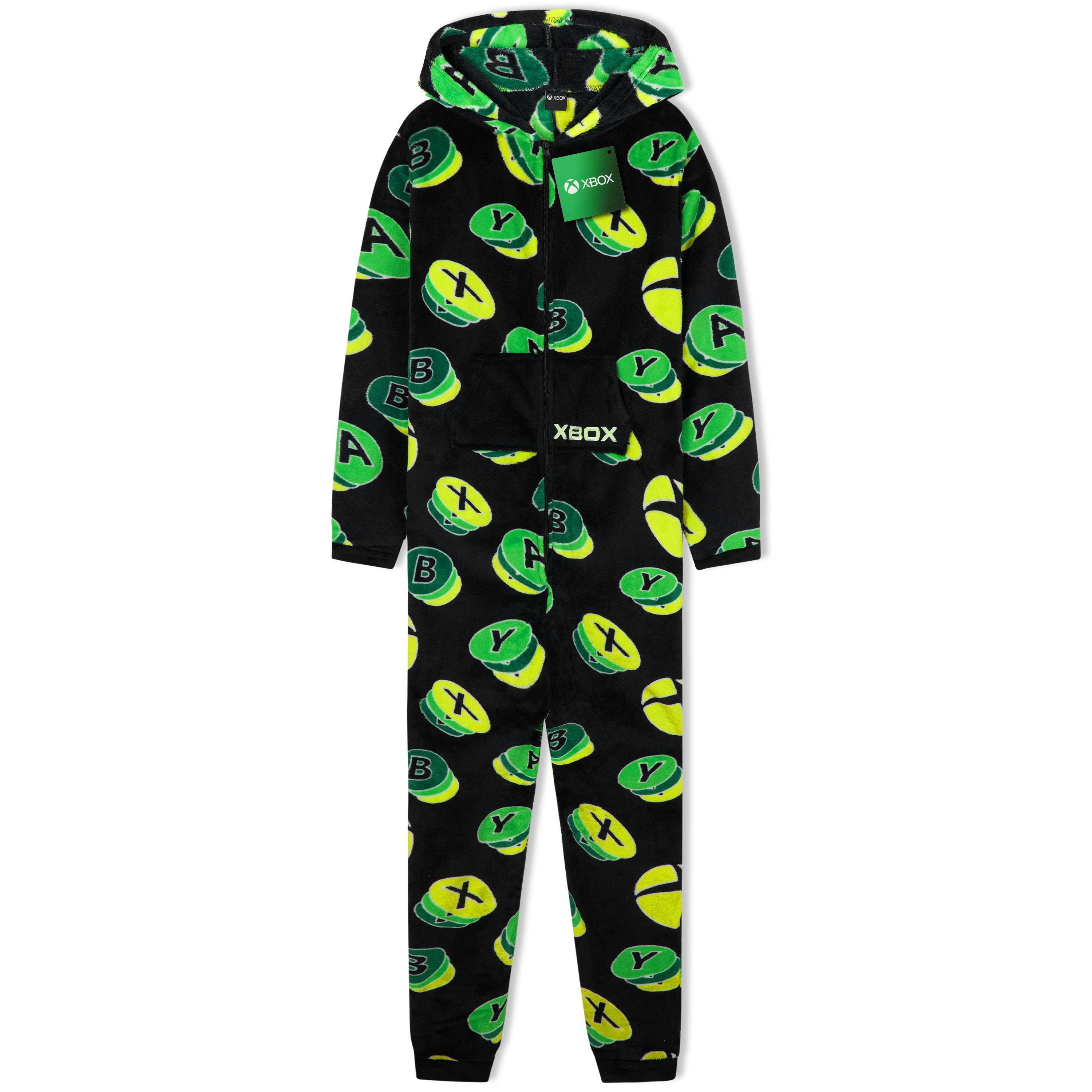 xbox-combinaison-pyjama-polaire-gar-on-capuche-13-14-ans image 1