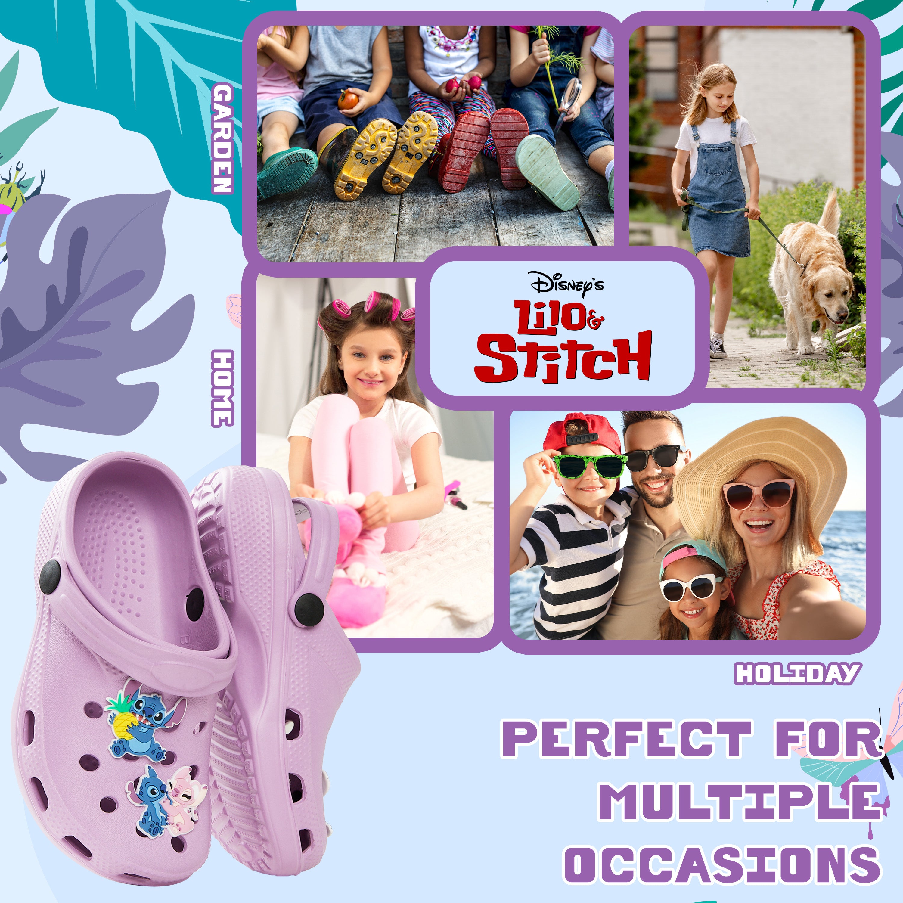 disney-sabots-fille-breloques-amovibles-plage-1-uk-slip-on image 5