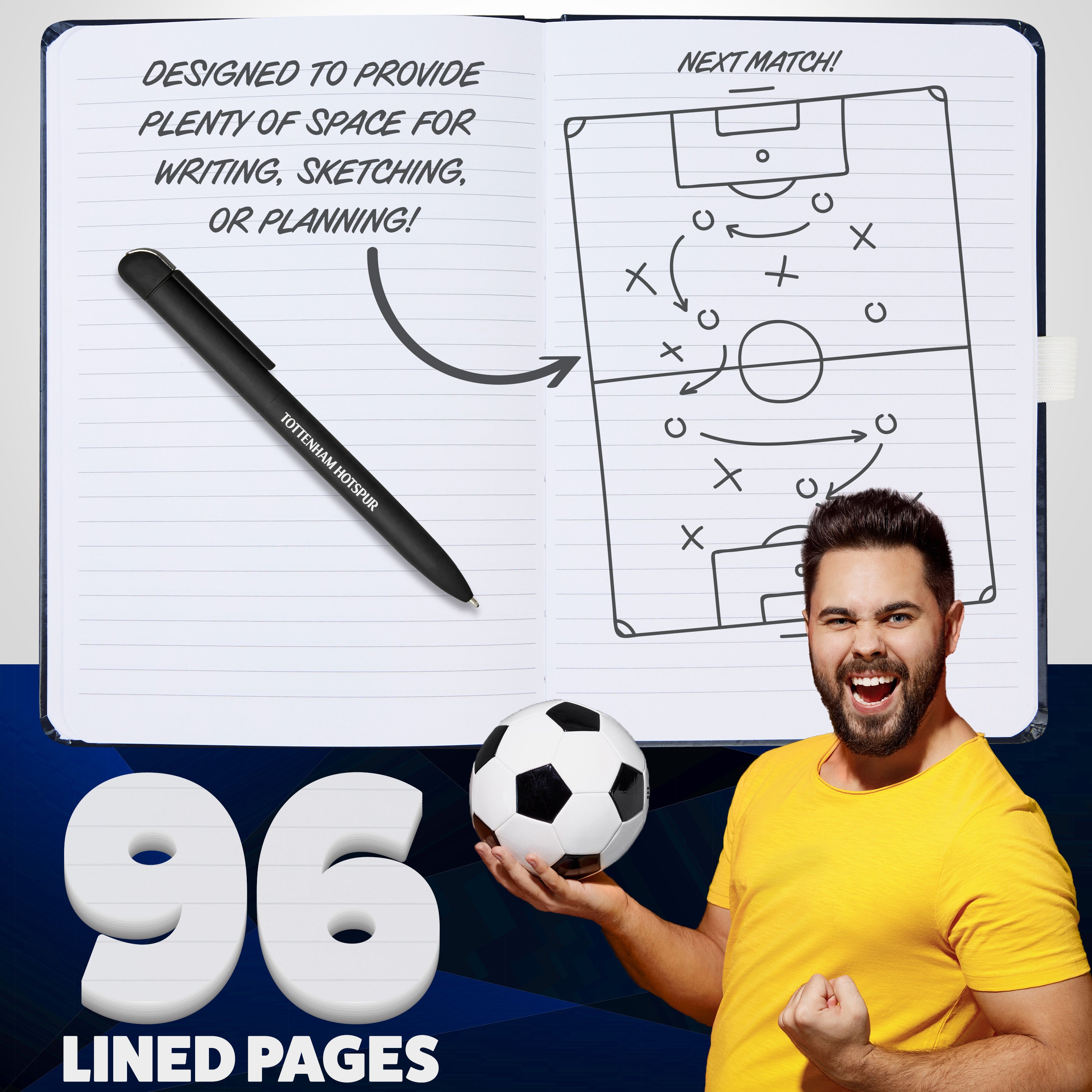 tottenham-hotspur-set-papeterie-carnet-a4-stylo-spurs image 3
