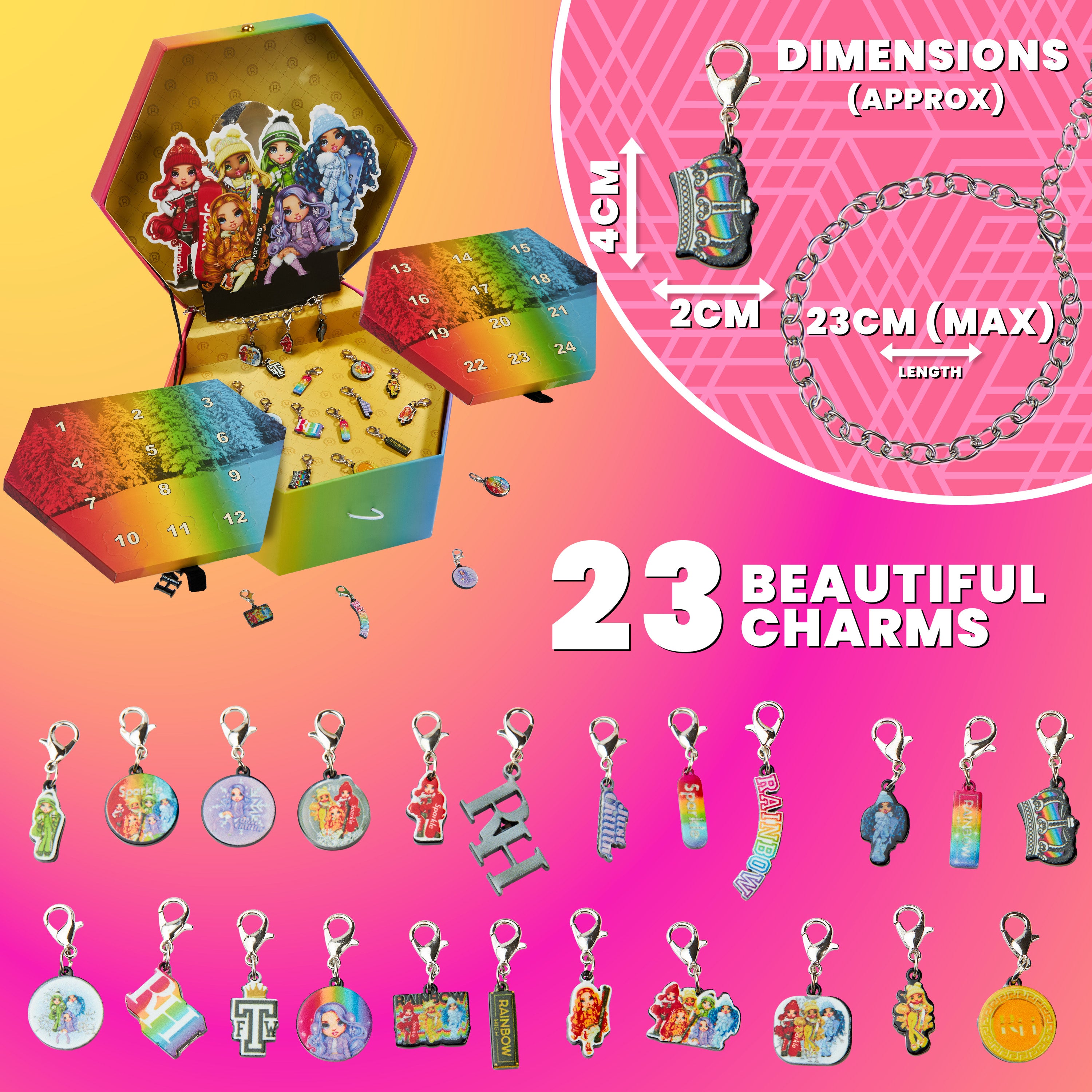 rainbow-high-calendrier-avent-bijoux-bracelet-24-charms image 5