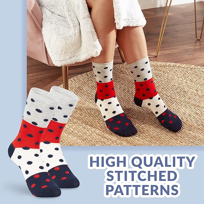 tom-franks-chaussettes-femme-coton-lot-6-paires-motifs image 6