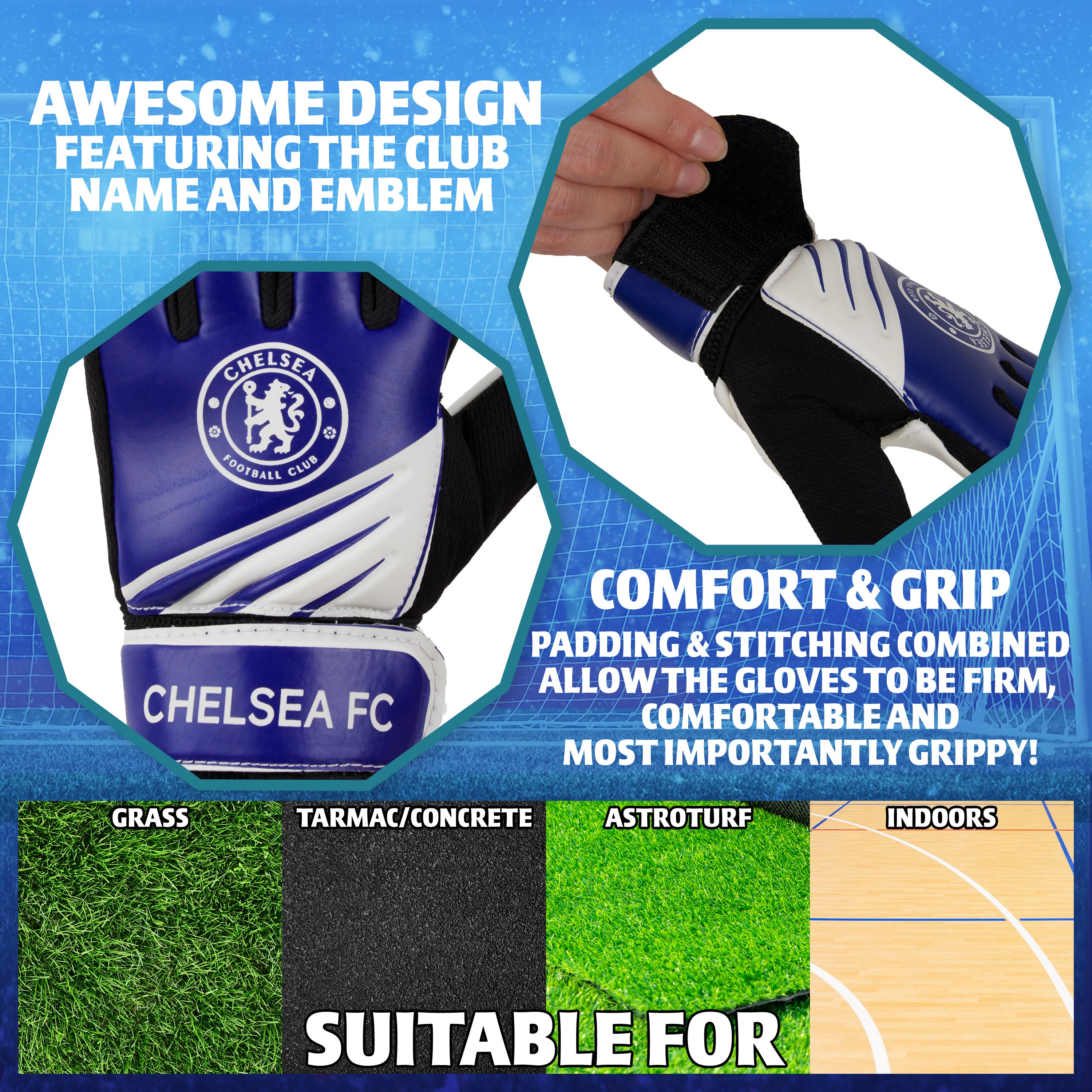 chelsea-fc-gants-de-gardien-enfants-taille-7-matelass-s-antid-rapants image 5