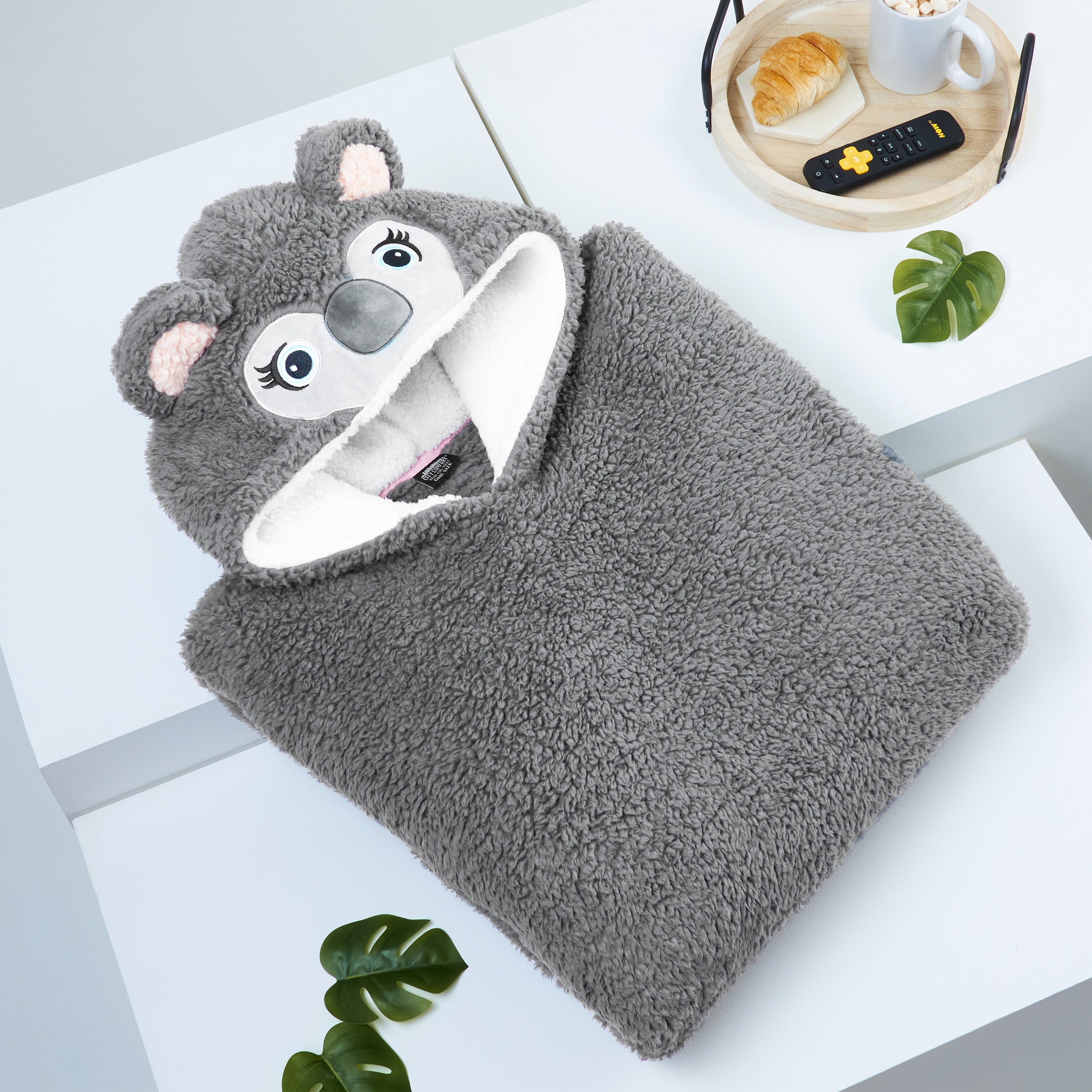 citycomfort-hoodie-oversize-femme-polaire-koala-une-taille image 2