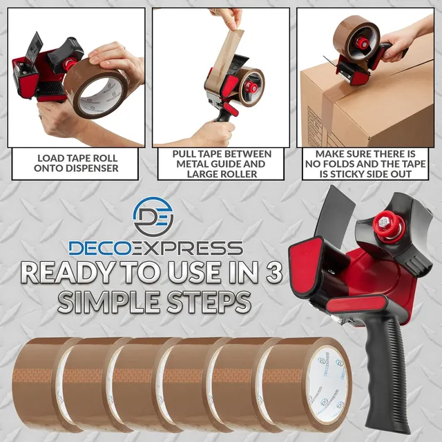 deco-express-pistolet-d-rouleur-6-rouleaux-marron image 1