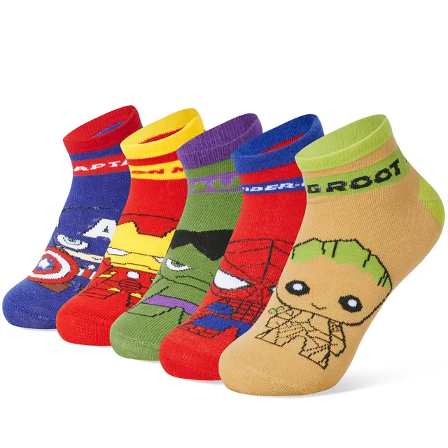 get-trend-boys-marvel-chaussettes-gar-on-lot-5-coton image 1