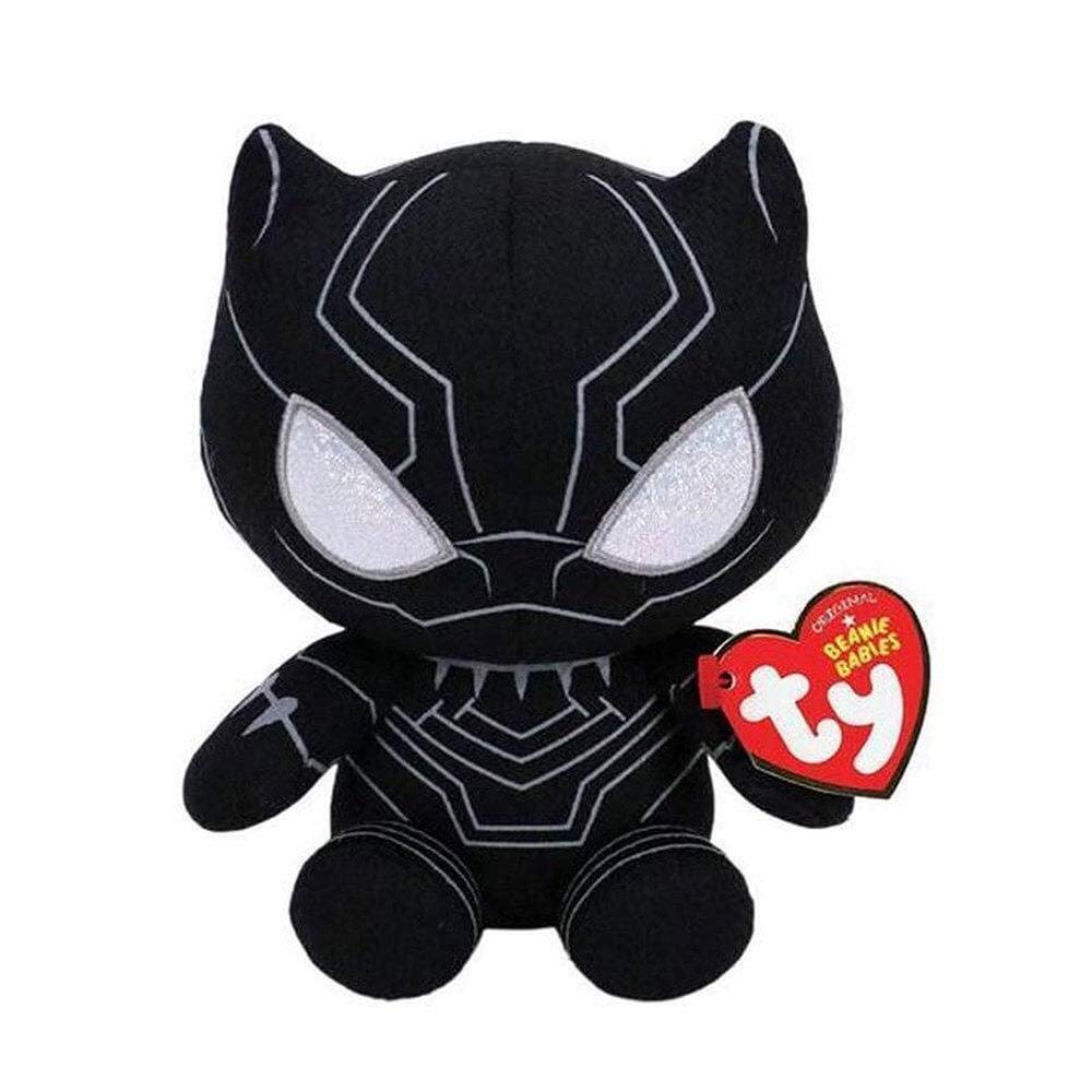 ty-marvel-beanie-babies-ty41197-peluche-black-panther-15-cm-noir image 1
