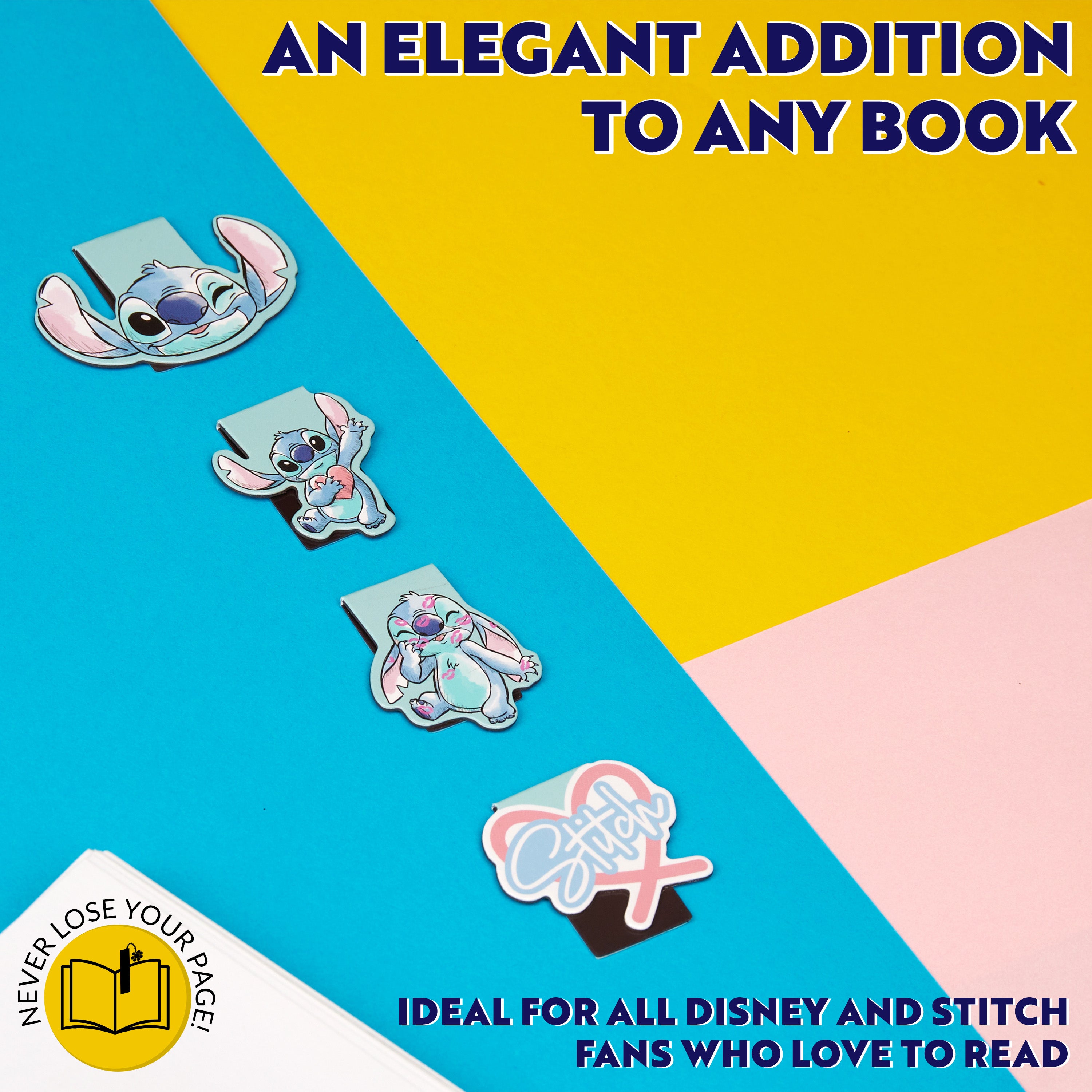 disney-stitch-marque-page-magn-tique-lot-de-4-bleu image 5