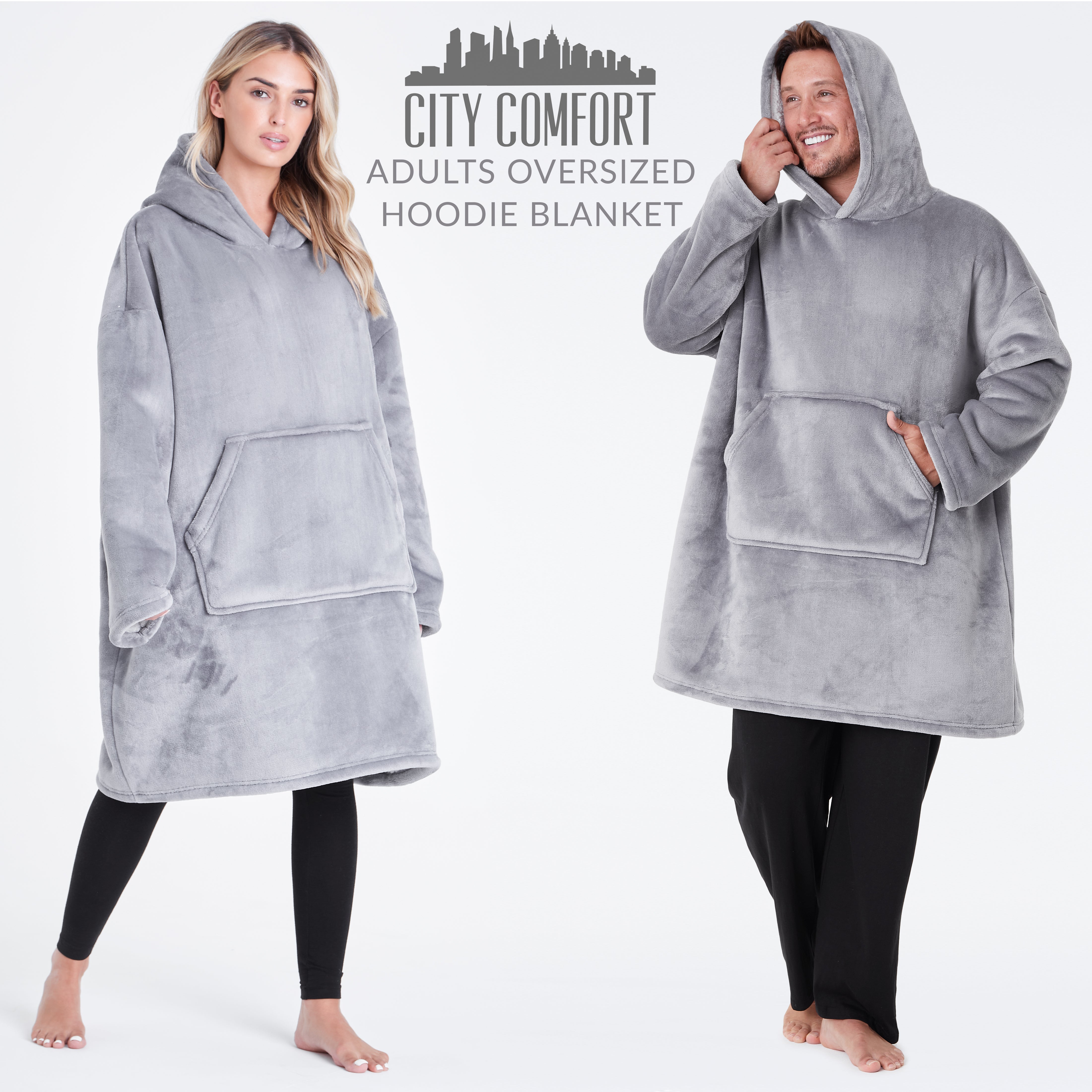 get-trend-men-sweat-plaid-polaire-gris-oversize image 7