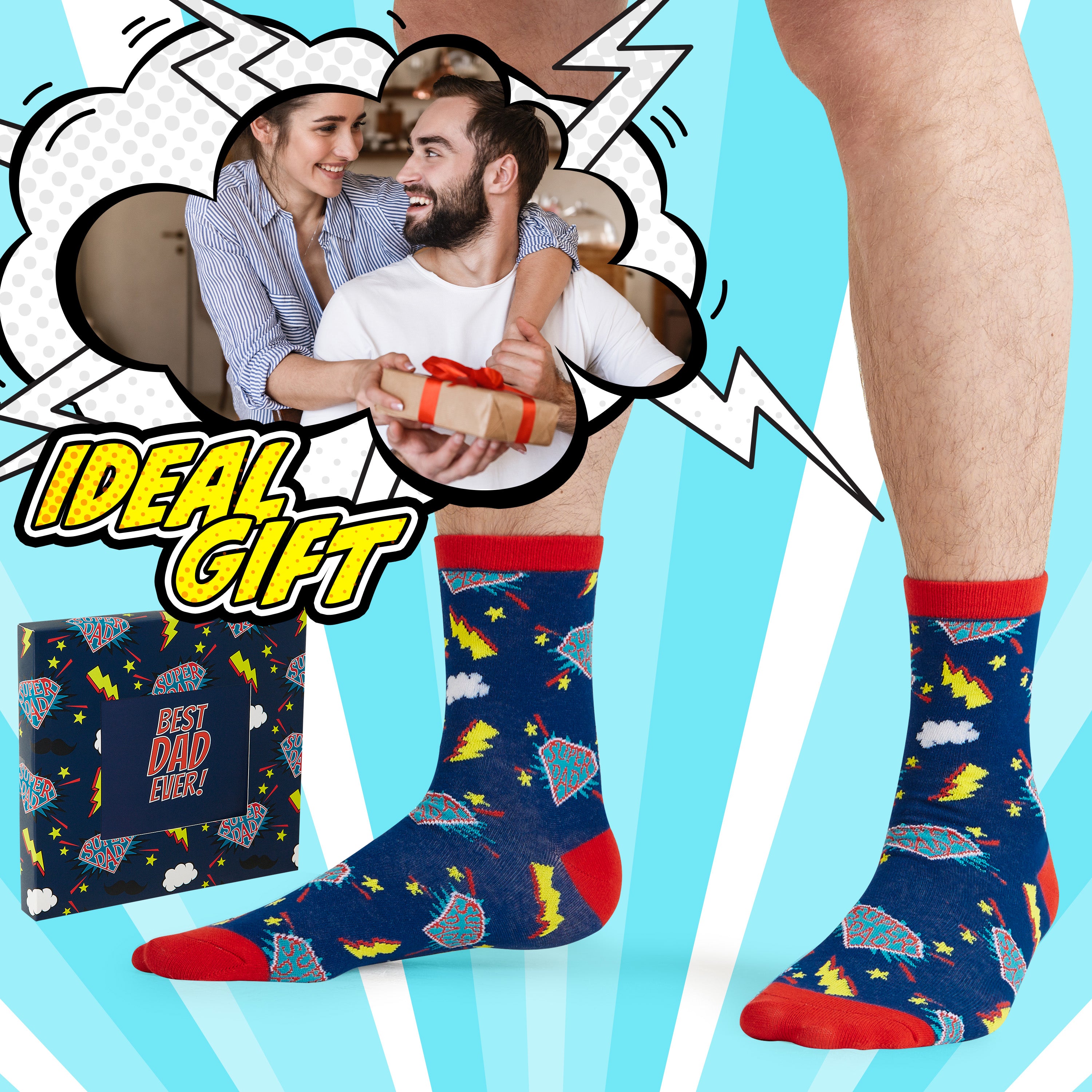 citycomfort-super-dad-boxer-homme-chaussettes-coton-coffret image 5
