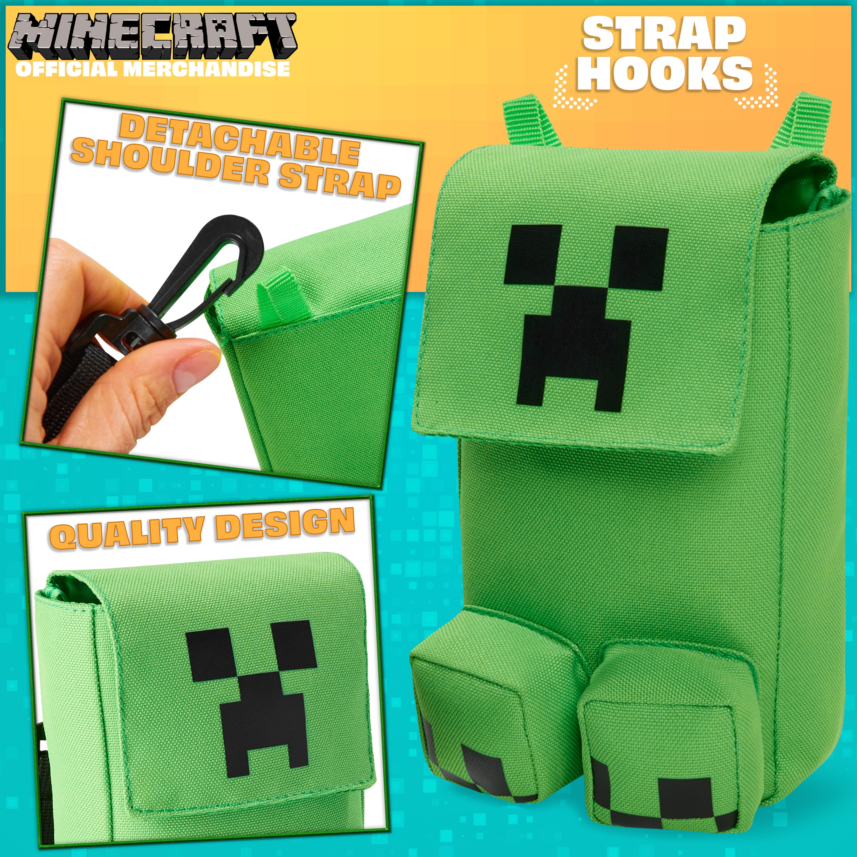 minecraft-sac-bandouli-re-t-l-phone-creeper-enfant image 4