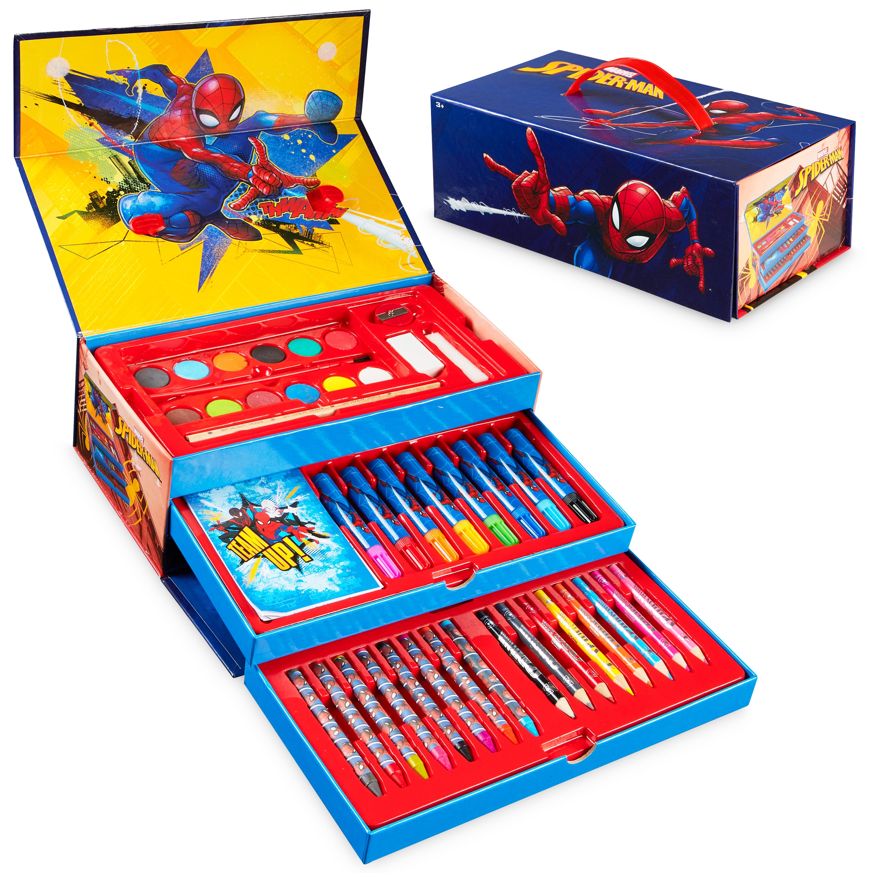marvel-mallette-dessin-enfant-spiderman-feutres-peinture image 1