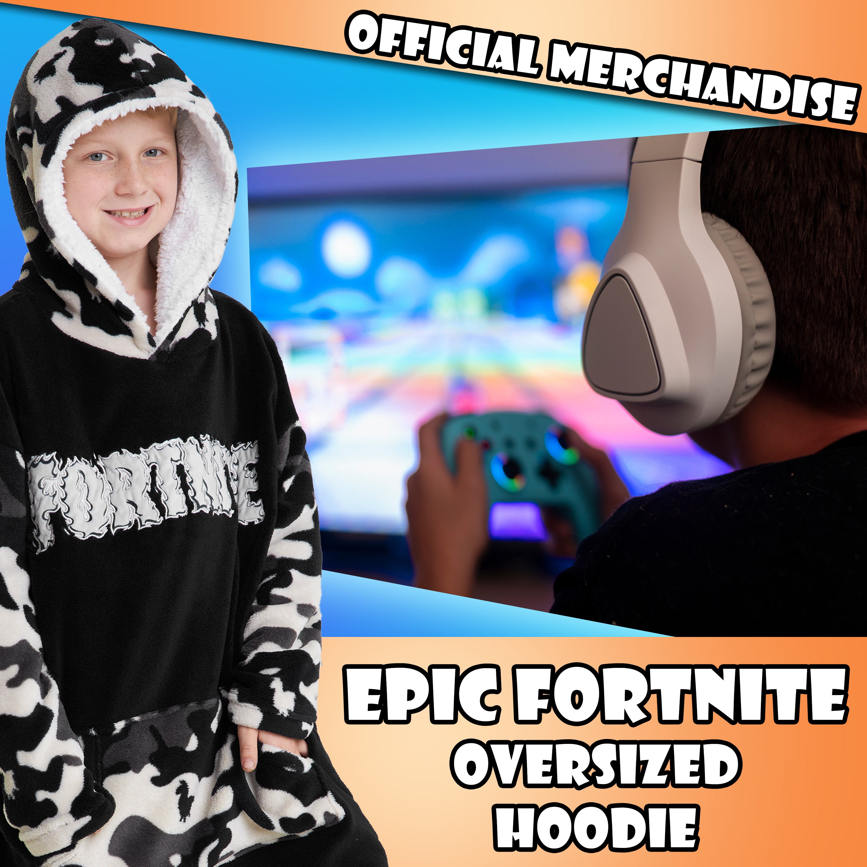 fortnite-boys-sweat-plaid-polaire-gar-on-14-ans-et image 2