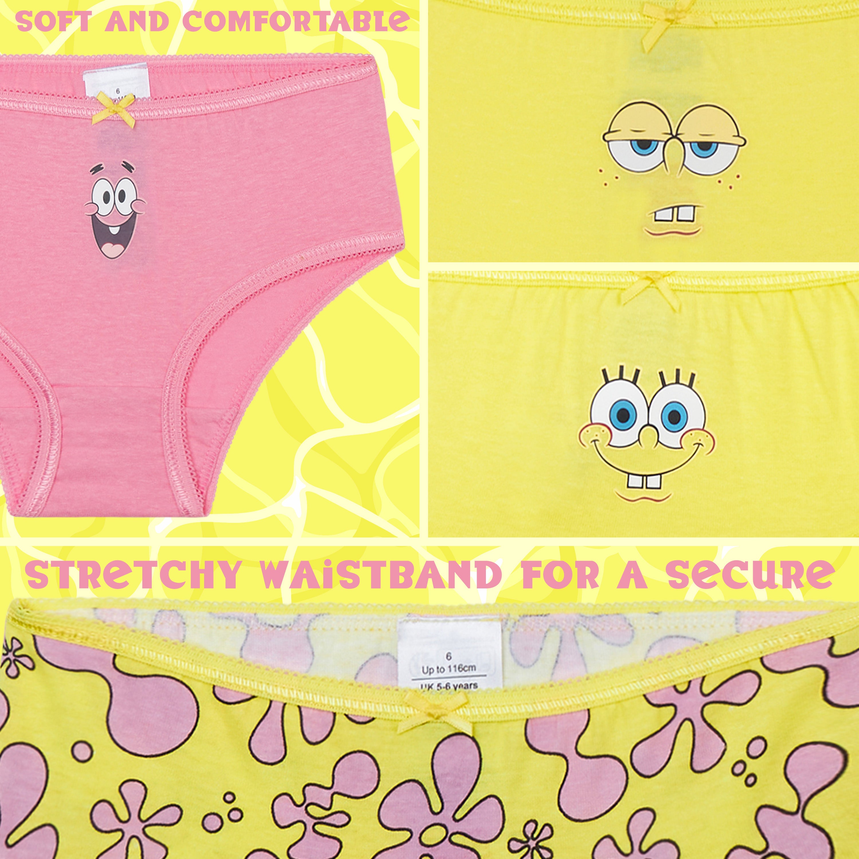 bob-ponge-culotte-fille-coton-3-4-ans-lot image 4